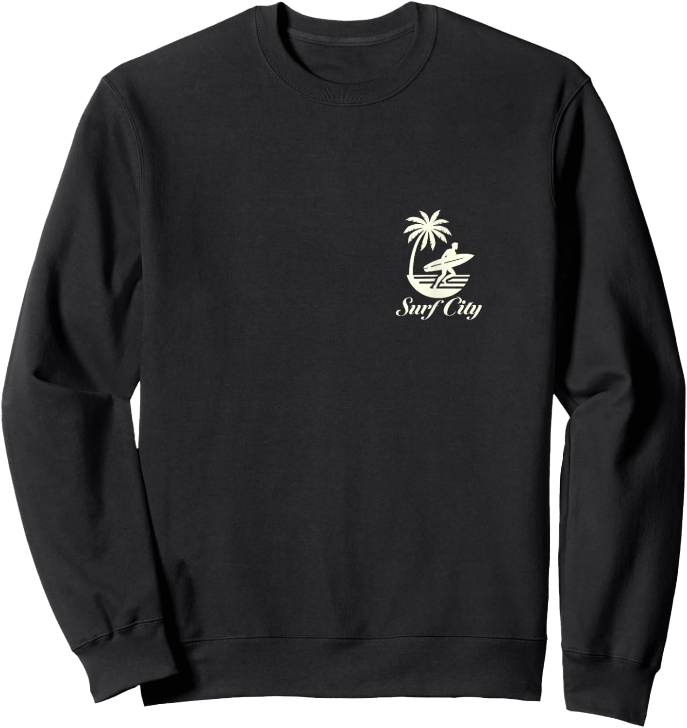 El Salvador Surf City Beach Vintage Sweatshirt - Sweatshirt | Black
