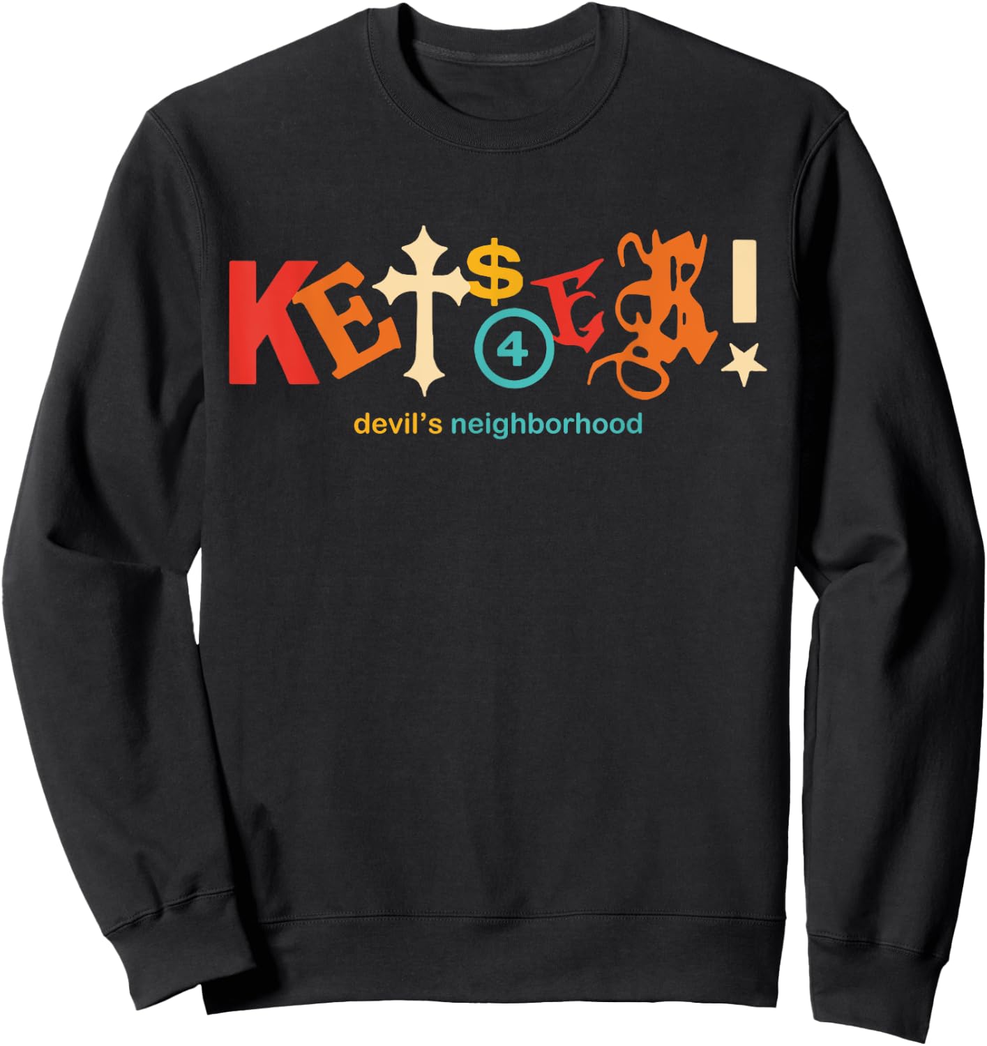 Kets4Eki Devils Neighborhood Retro Apparel Sweatshirt - Sweatshirt | Black