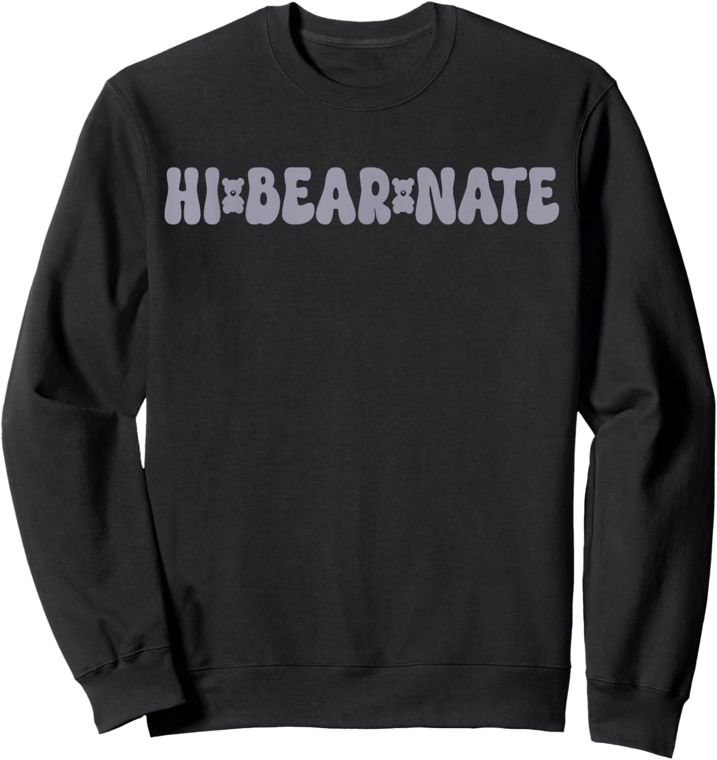 Hi Bear Nate Sweatshirt - Sweatshirt | Black