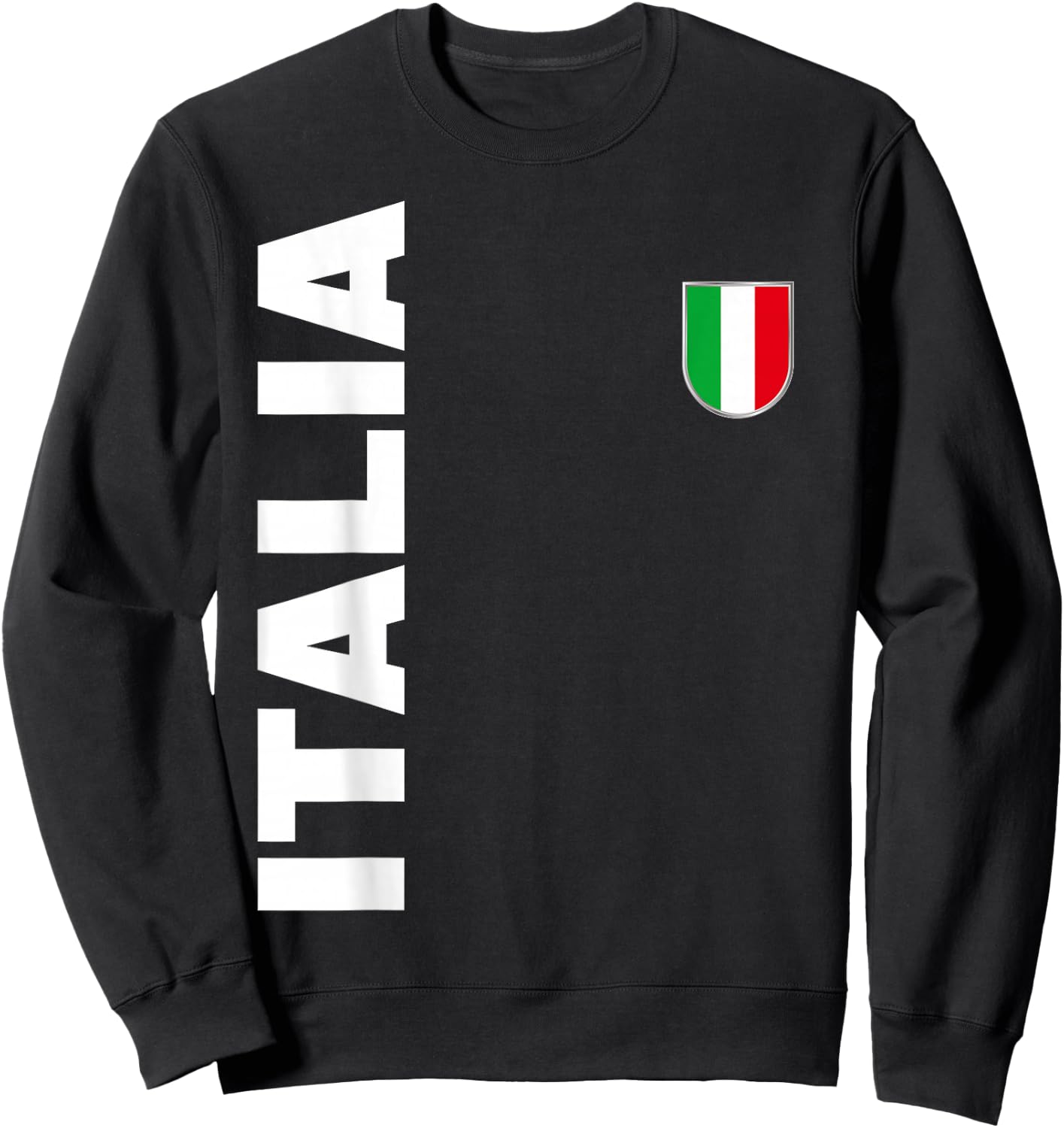 Gli Azzurri Italian Fan Flag Italy Sweatshirt - Sweatshirt | Black