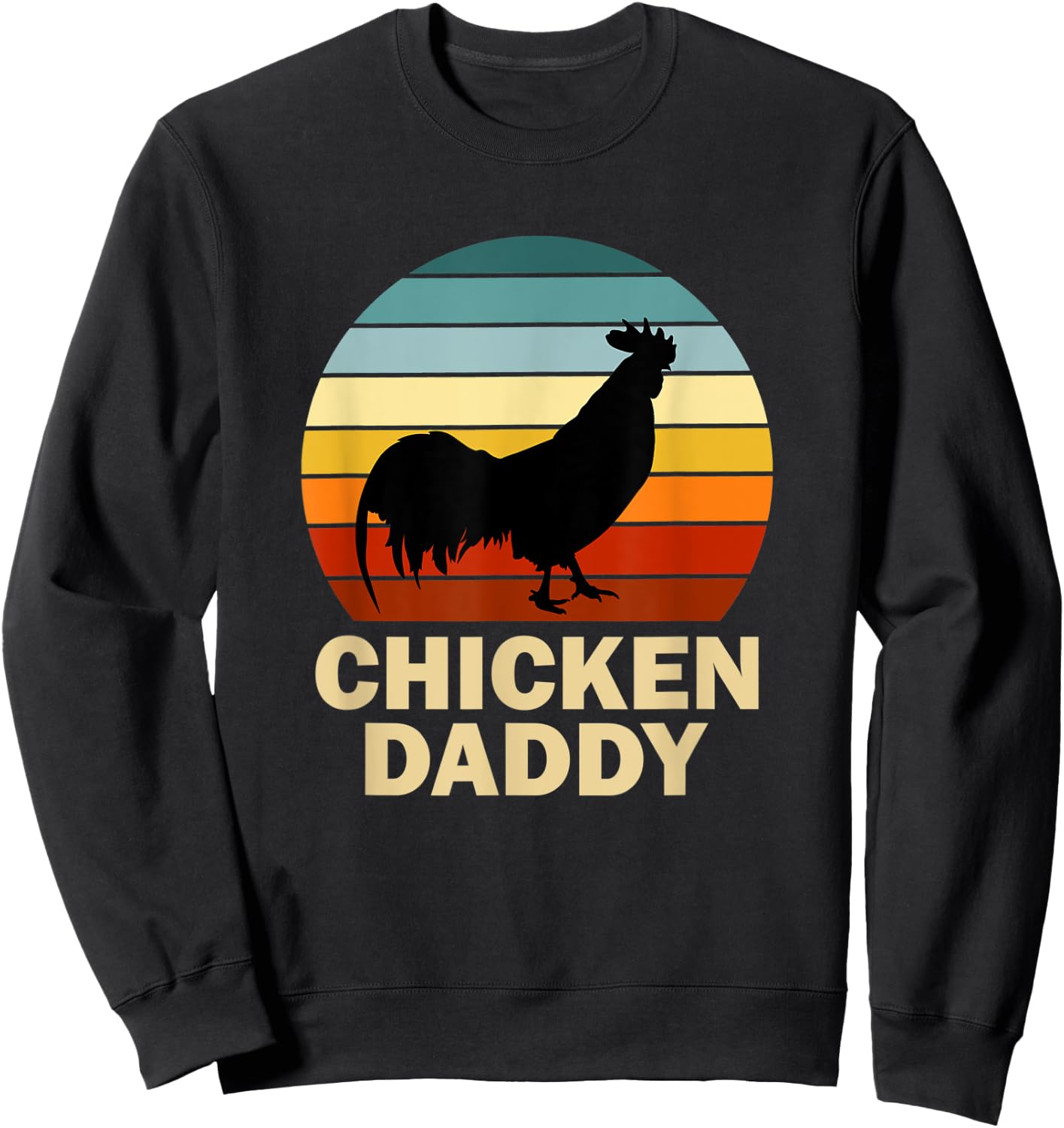 Chicken Daddy Vintage Chicken Daddy Farmer Sweatshirt - Sweatshirt | Black
