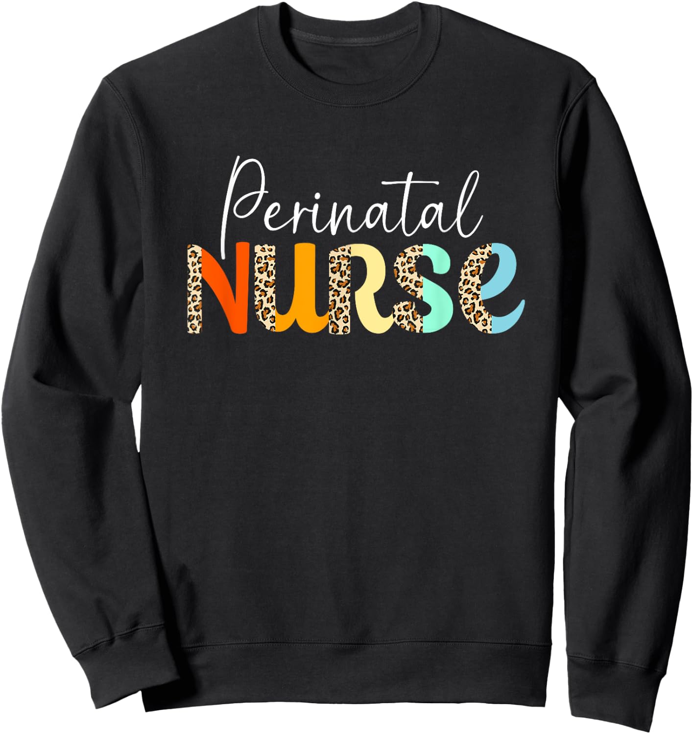 Gynecologist Obgyn Pregnancy Crew Perinatal Nurse Sweatshirt - Sweatshirt | Black
