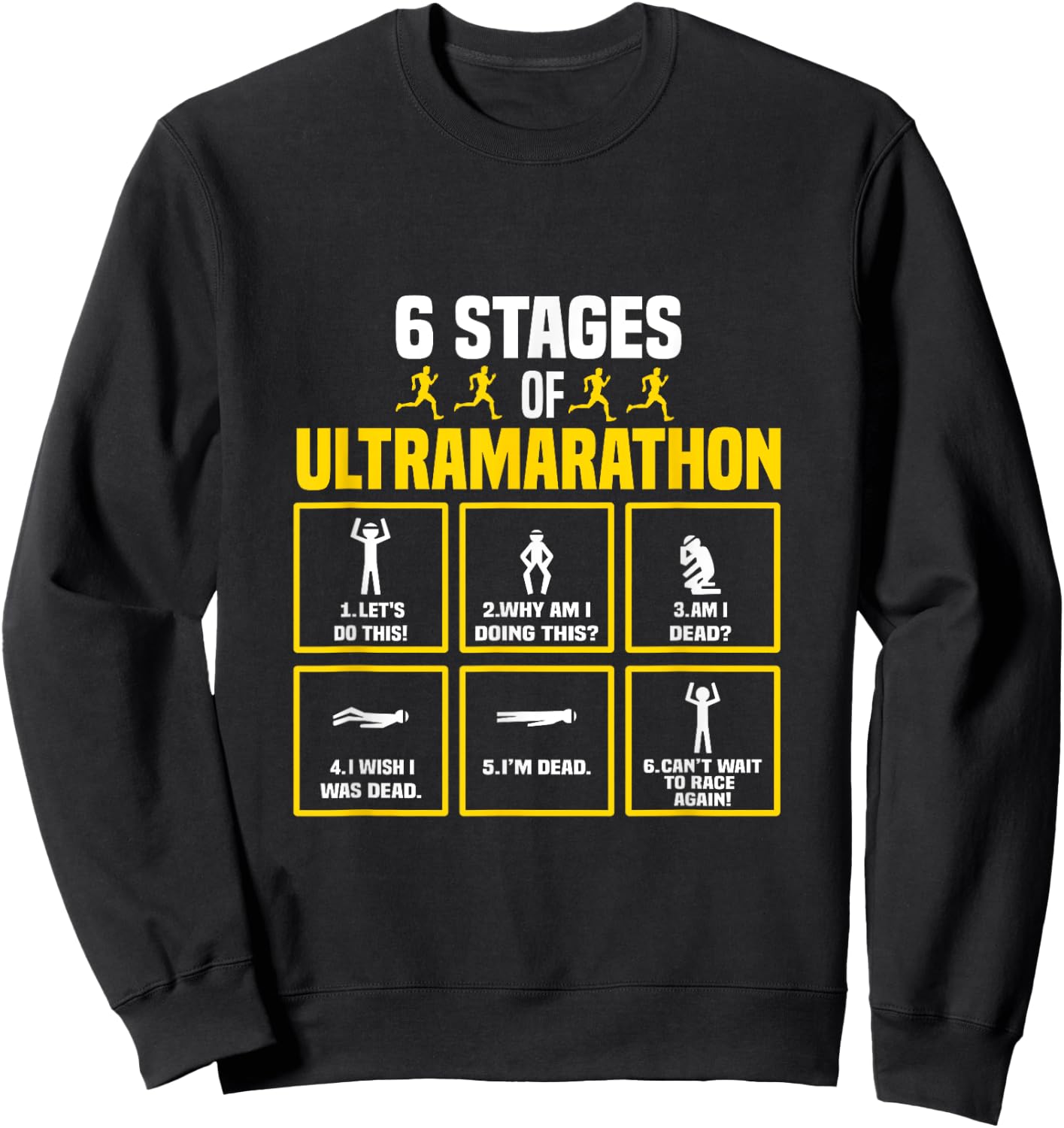 Ultrarunner Shoes for Ultramarathon 100 Miles Ultra Runner Sweatshirt - Sweatshirt | Black
