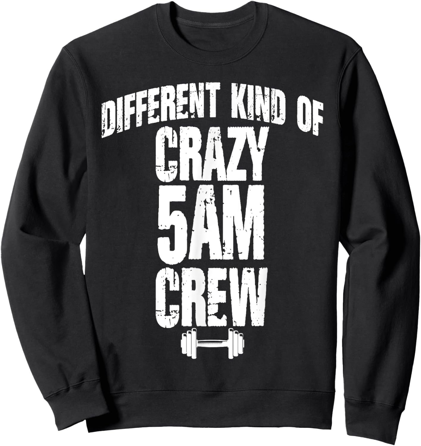 Funny Gym Lover Workout Squad 5AM Crew Exercise Club Fitness Sweatshirt - Sweatshirt | Black