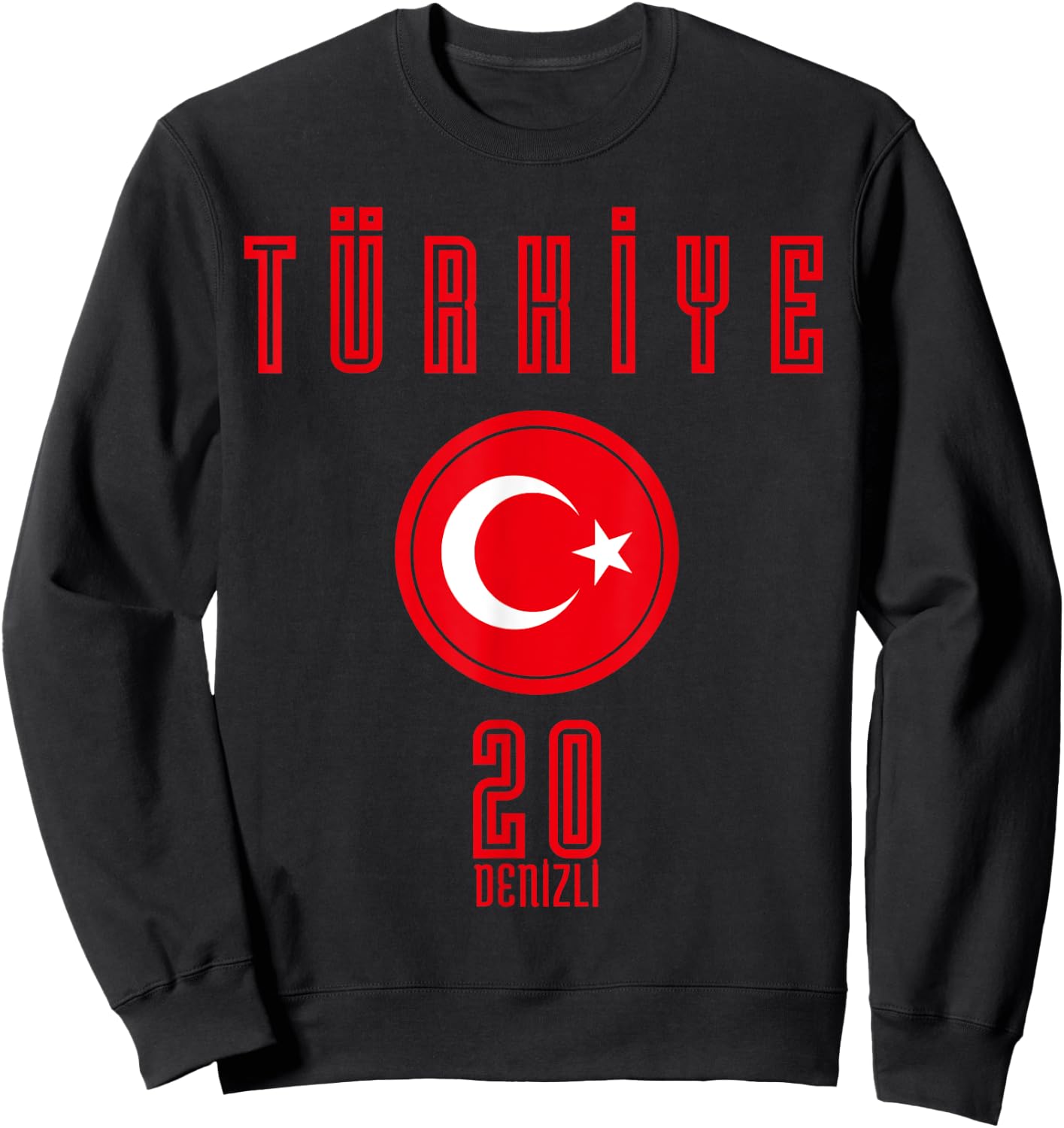 Turkish Milli Takim - 20 Denizli Sweatshirt - Sweatshirt | Black