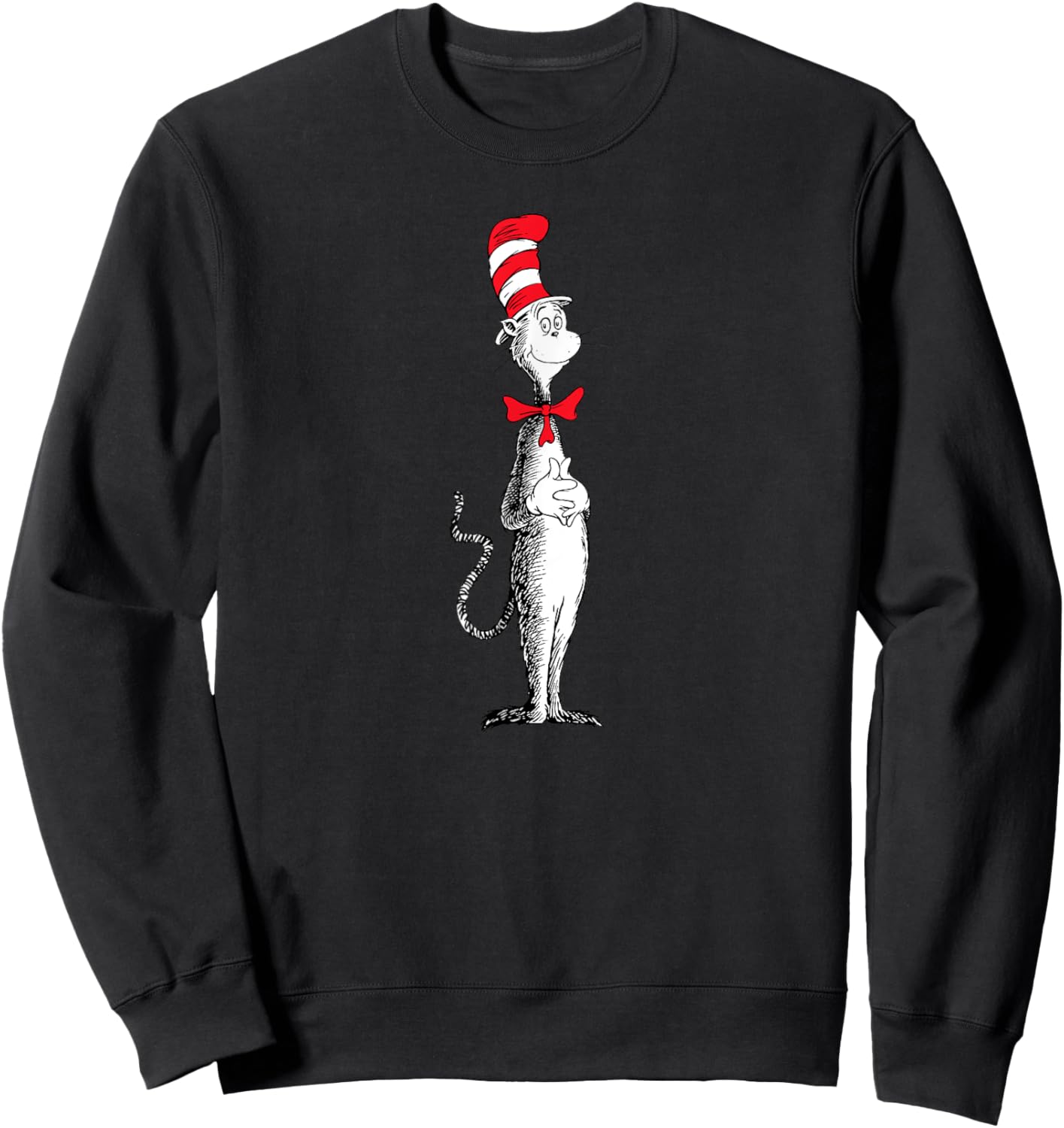 Dr. Seuss Standing Cat Sweatshirt - Sweatshirt | Black