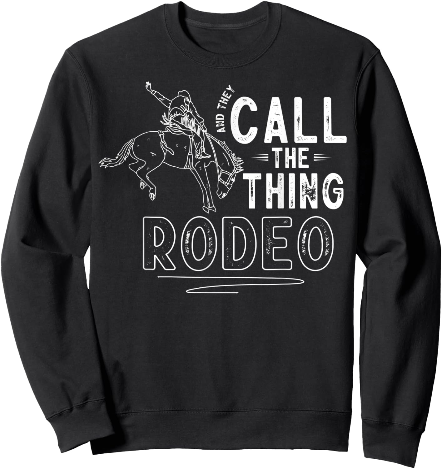 Horse Riding Equestrian Horse Owner Western Horse Rodeo Sweatshirt - Sweatshirt | Black