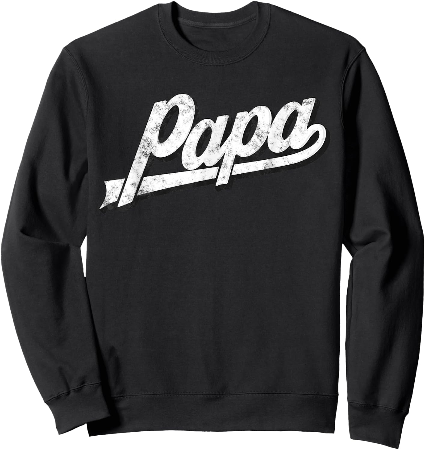 Papa Retro Style Funny Father’s Day Gifts For Dad Grandpa Sweatshirt - Sweatshirt | Black