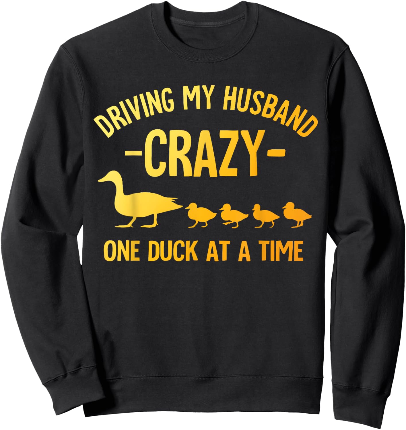Funny Duck Mama Art For Wife Women Duck Themed Duck Lover Sweatshirt - Sweatshirt | Black