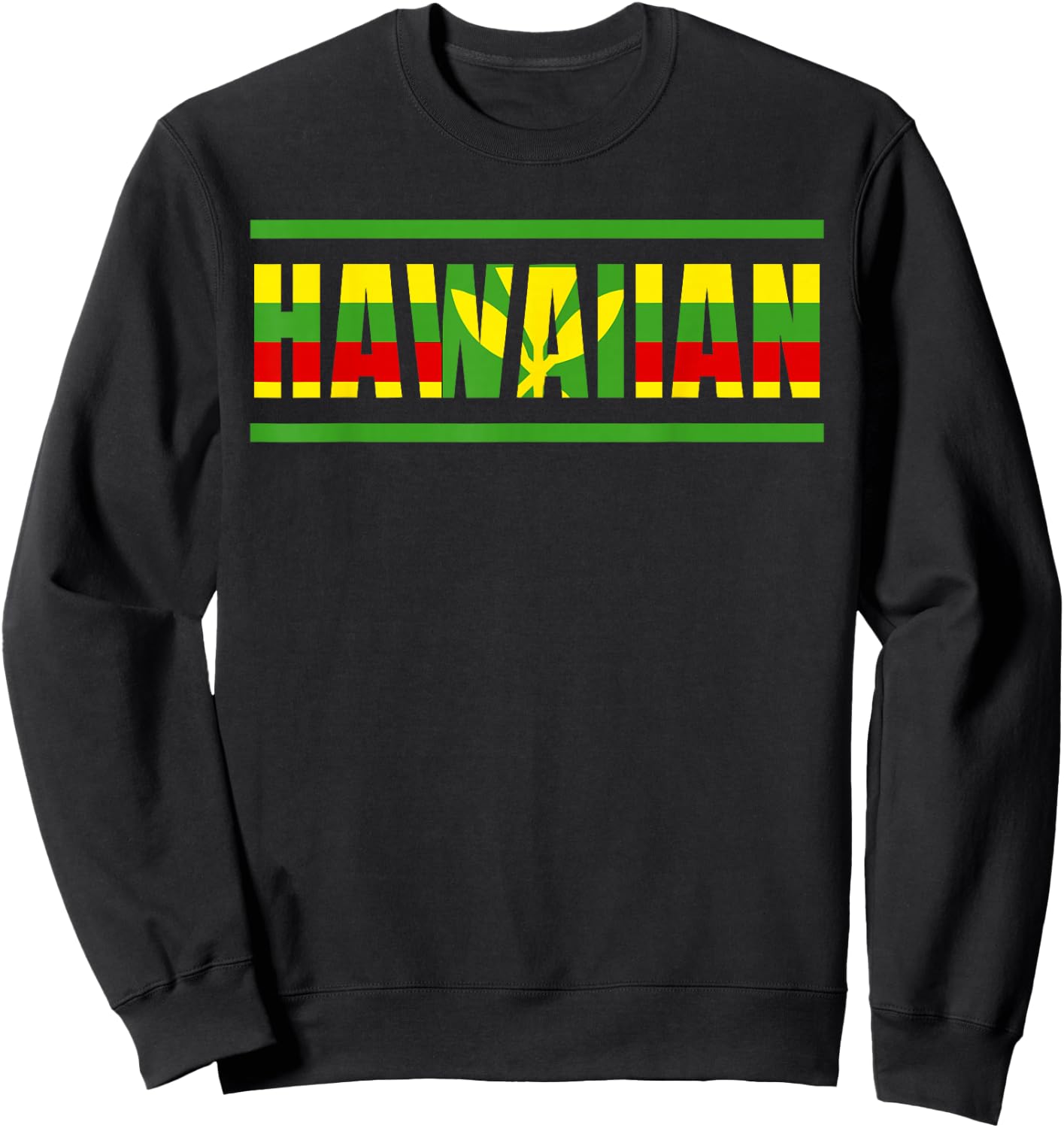 Kanaka Maoli Native Hawaiian Islands Hawaii Flag Sweatshirt - Sweatshirt | Black