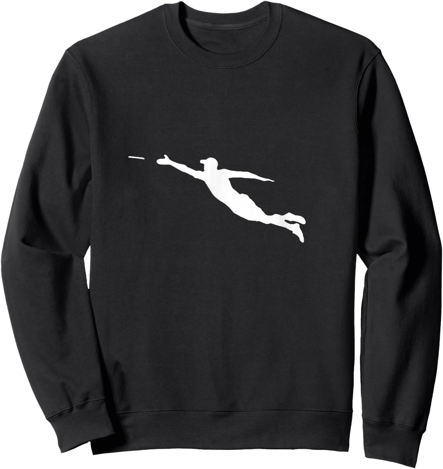 Ultimate Frisbee Friends Adult X-Small Black Graphic Sweatshirt - Sweatshirt | Black