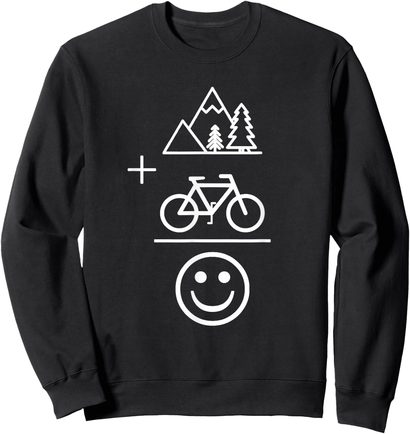 Mountain Bike Shirt MTB Biking Apparel Gift Sweatshirt - Sweatshirt | Black