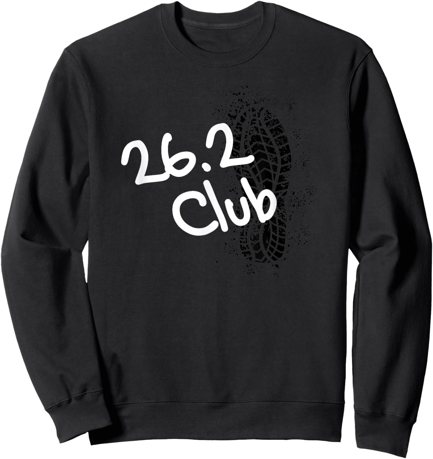 26.2 club Marathon finisher running and jogging Sweatshirt - Sweatshirt | Black