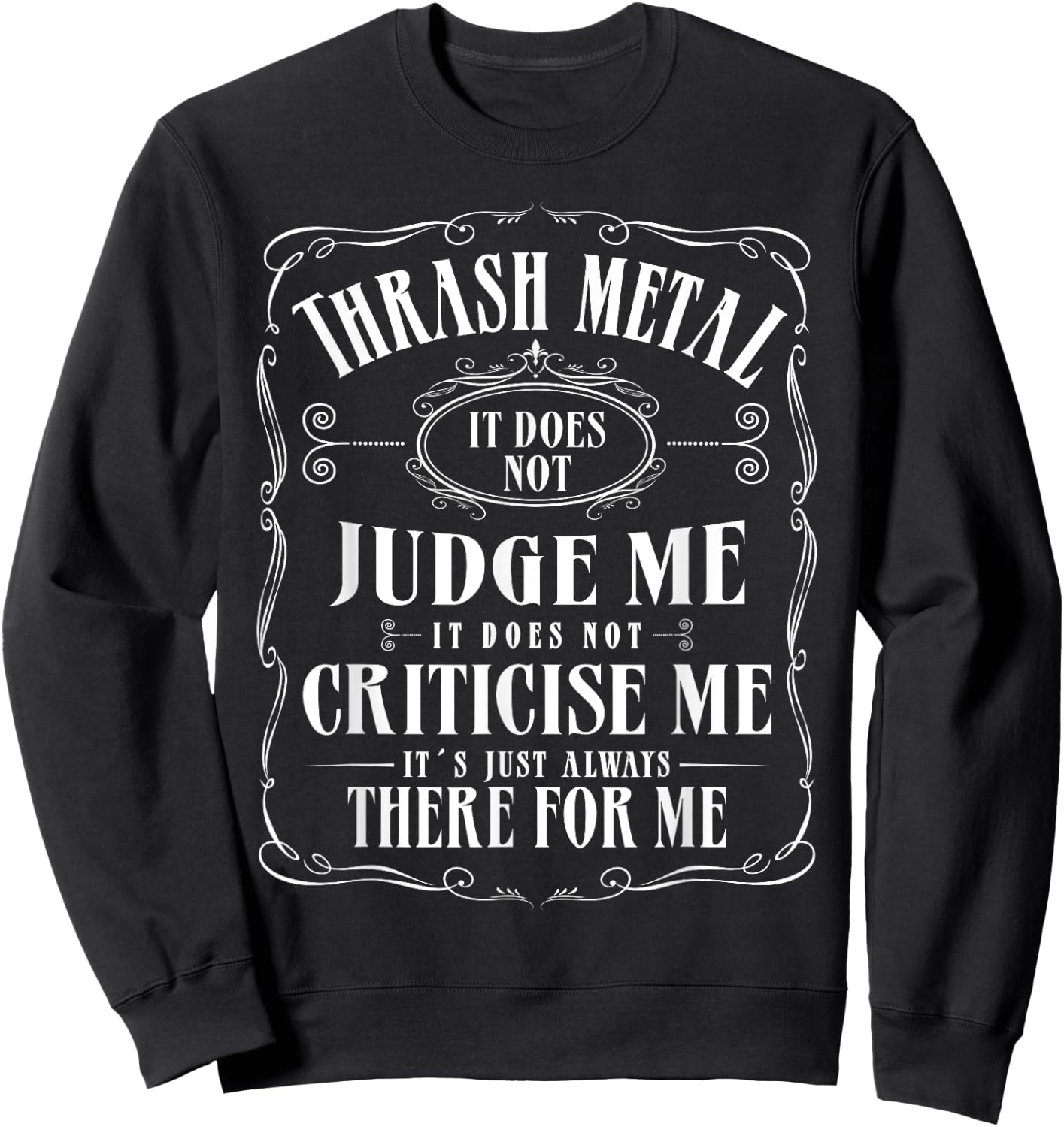 Thrash Metal Band Concert Festival Outfit Thrash Metal Sweatshirt - Sweatshirt | Black