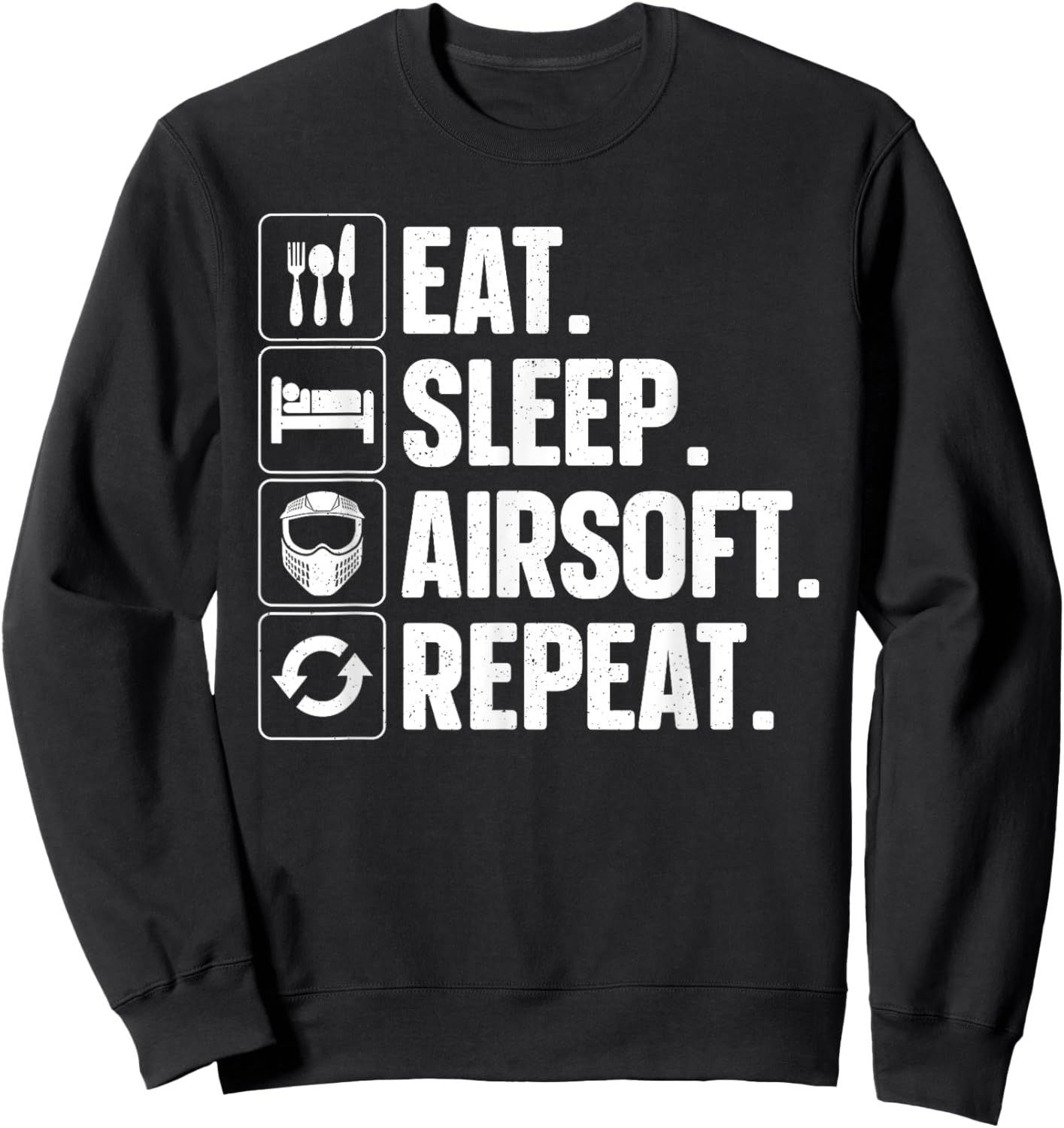 Best Airsoft Gift Airsoft Accessories & Stuff Airsoft Themed Black Small Modern Short Sleeve Lightweight, Classic fit, Durable for Airsoft Activities Sweatshirt - Sweatshirt | Black