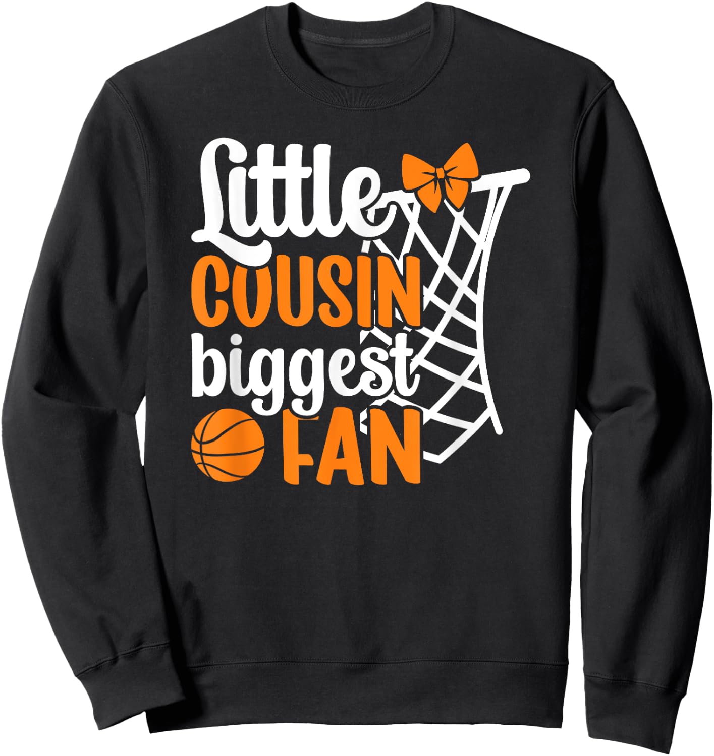 Little Cousin Basketball Cousin Basketball Player Cousin Sweatshirt - Sweatshirt | Black