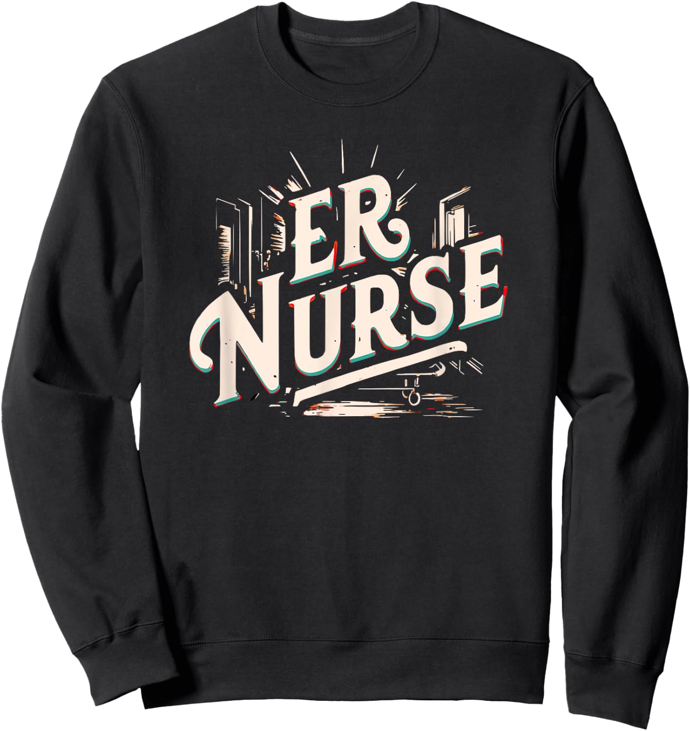 Emergency Department RN Registered Nurse Sweatshirt - Sweatshirt | Black