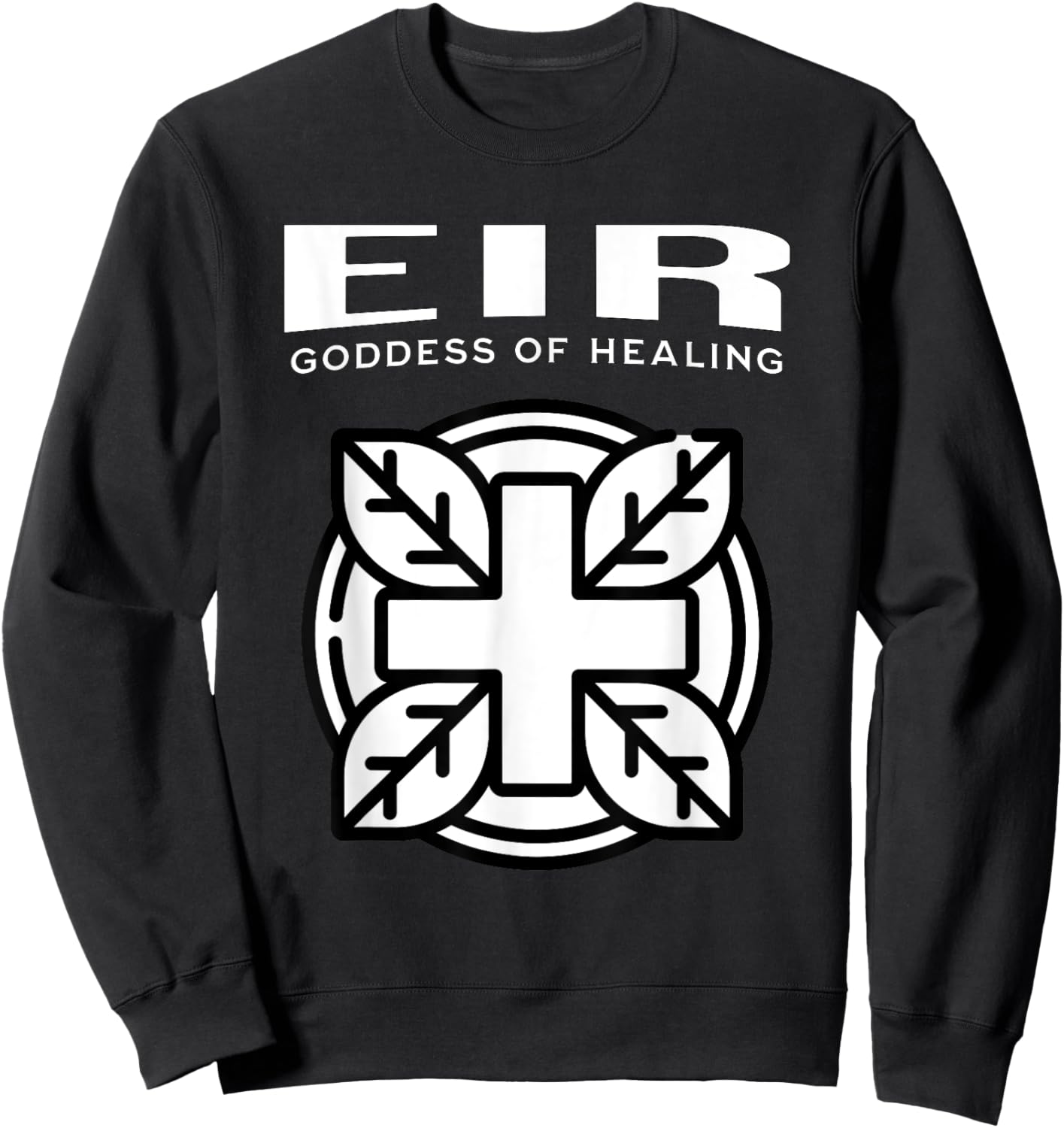 Eir Norse Goddess of Healing Viking Mythology Eir Sweatshirt - Sweatshirt | Black