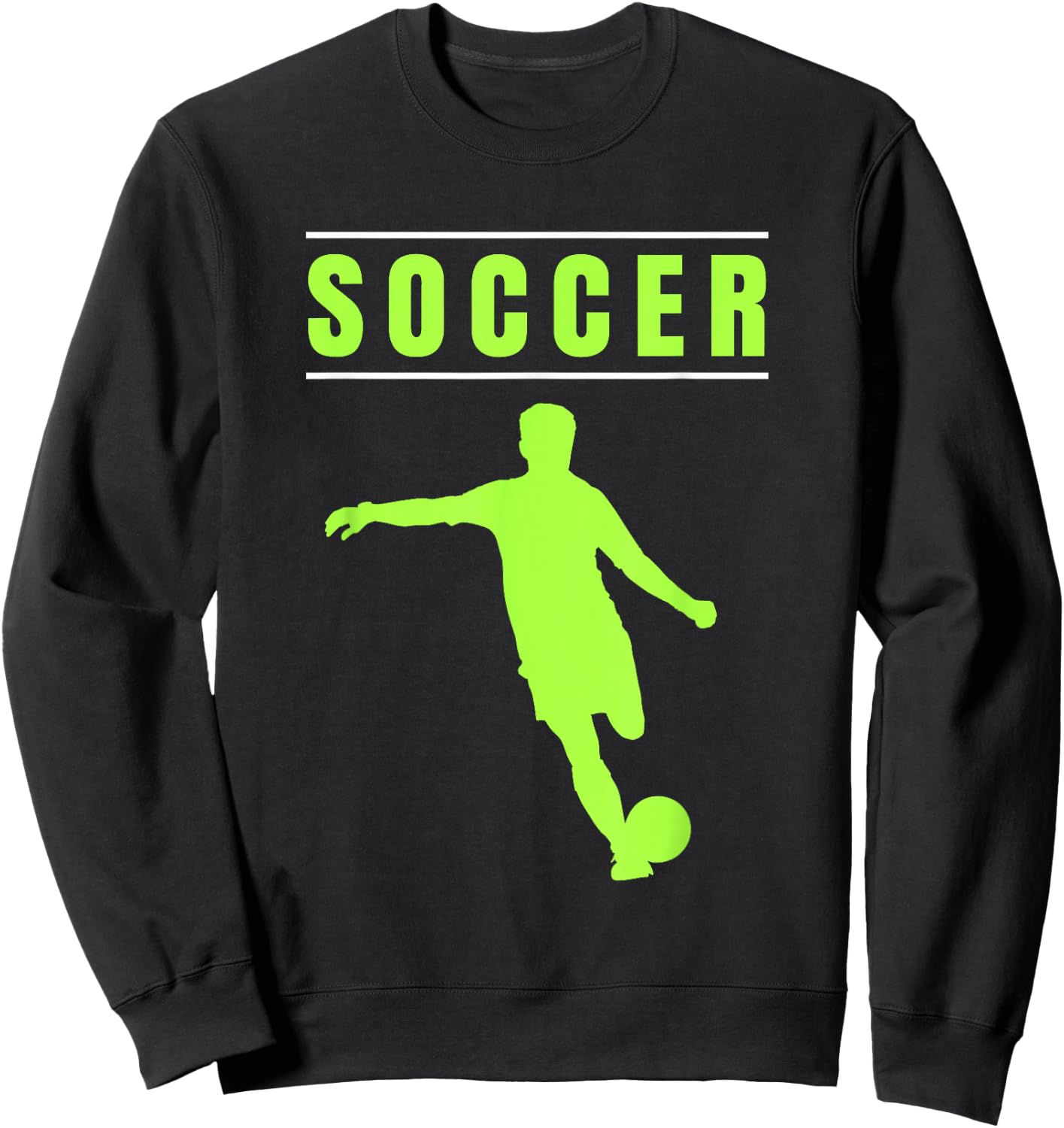 Soccer Shirt for Boys Soccer Fans Soccer Players Soccer Sweatshirt - Sweatshirt | Black