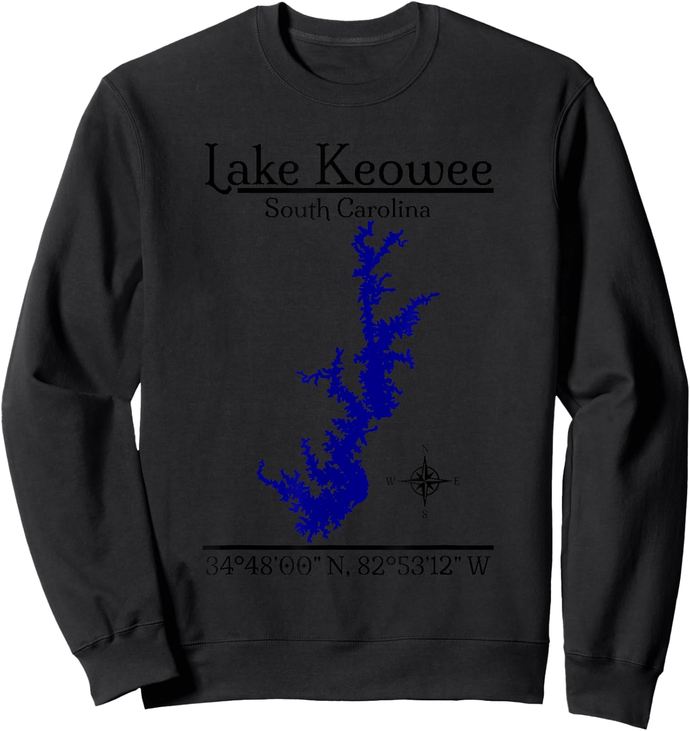 Lake Keowee - South Carolina Sweatshirt - Sweatshirt | Black