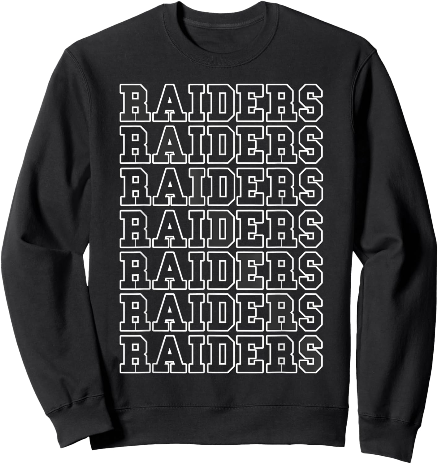 Raiders Vintage Sports Name Design Gifts Men Women Kids Sweatshirt - Sweatshirt | Black