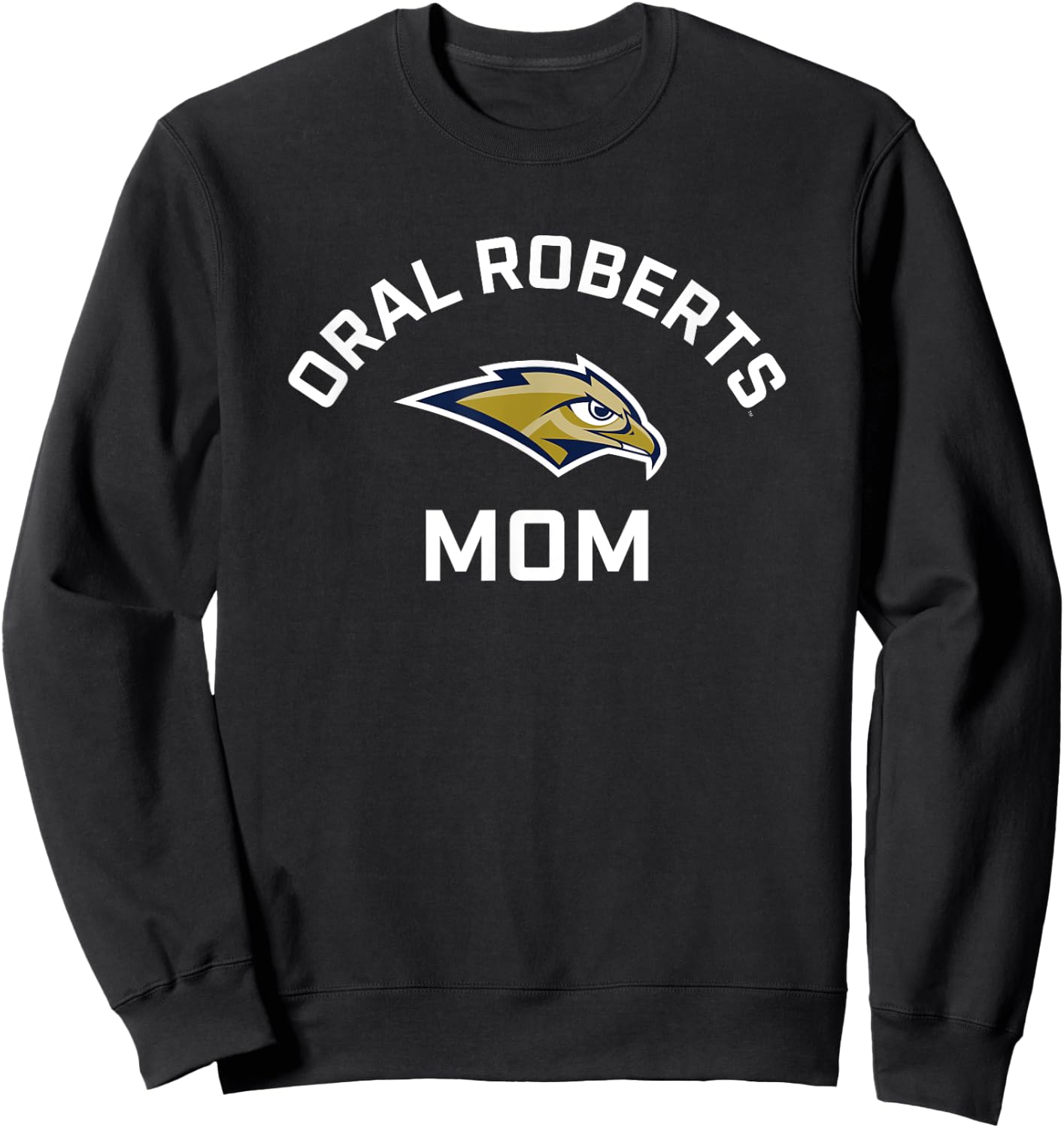 Oral Roberts University ORU Golden Eagles Arched Mom Sweatshirt - Sweatshirt | Black