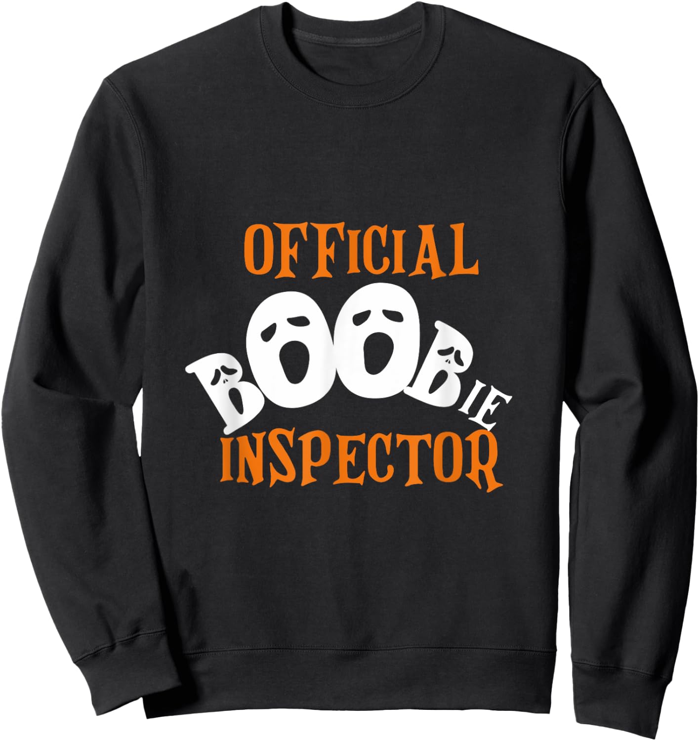 Official Boobie Inspector Halloween Sweatshirt - Sweatshirt | Black
