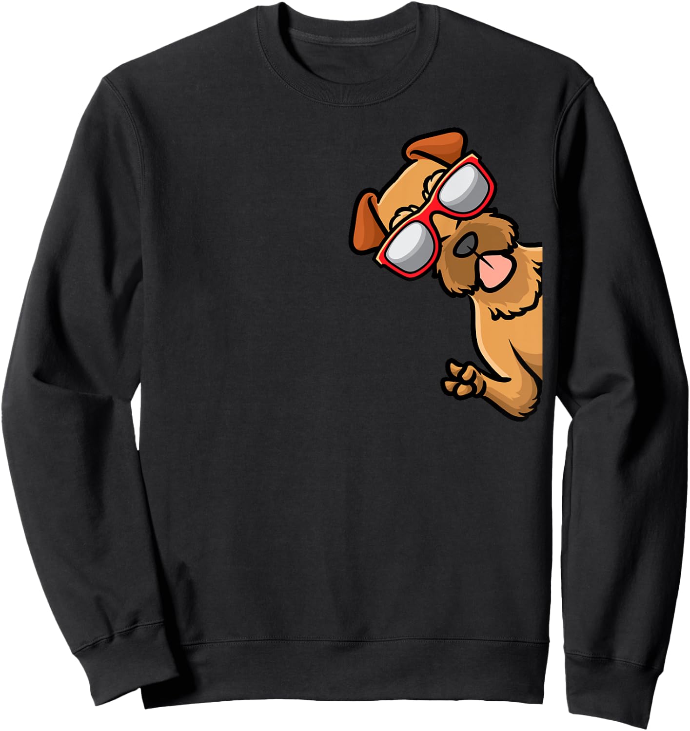 Irish Terrier Dog Women Kids Sweatshirt - Sweatshirt | Black
