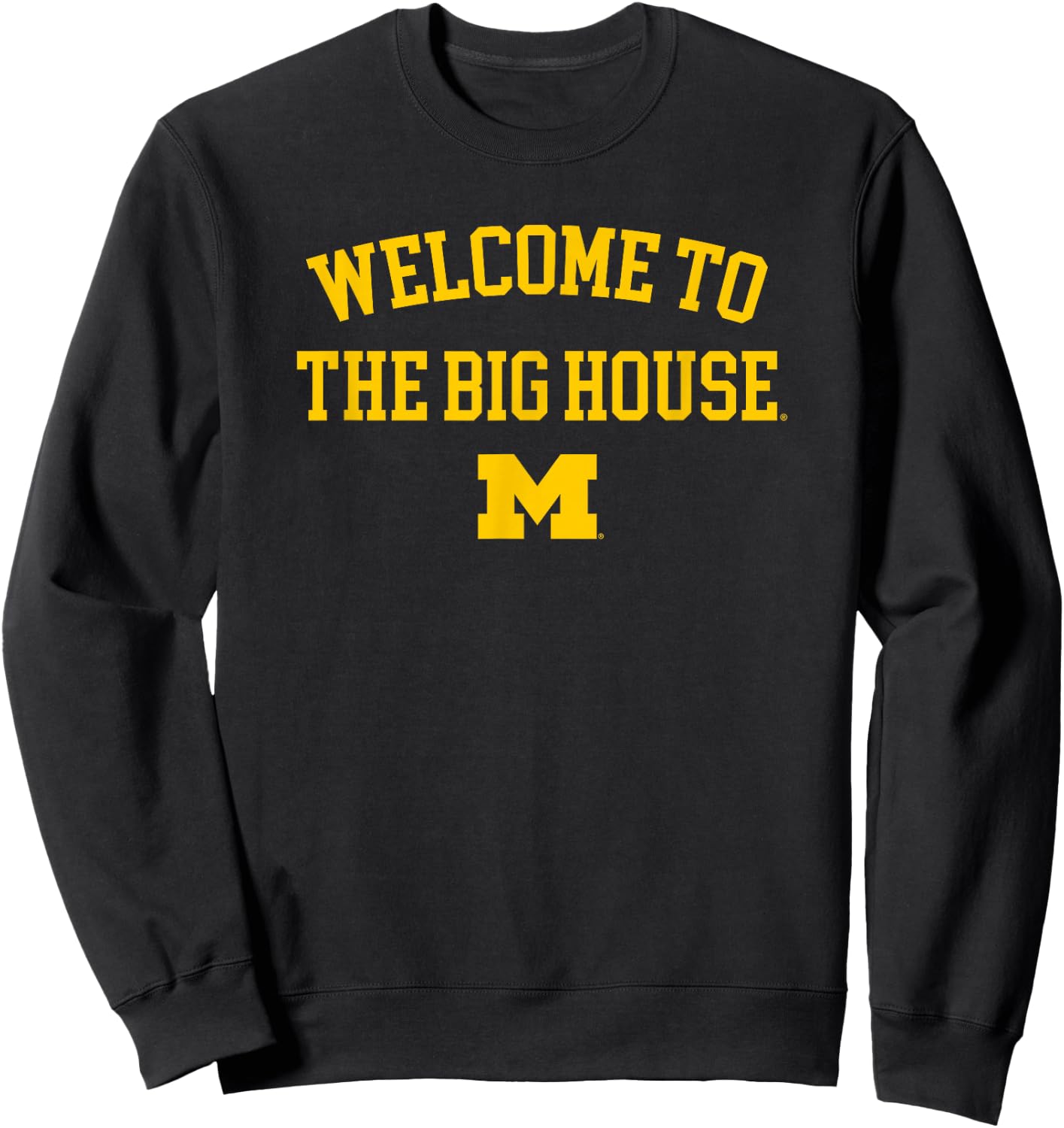 University of Michigan Wolverines U of M The Big House Sweatshirt - Sweatshirt | Black