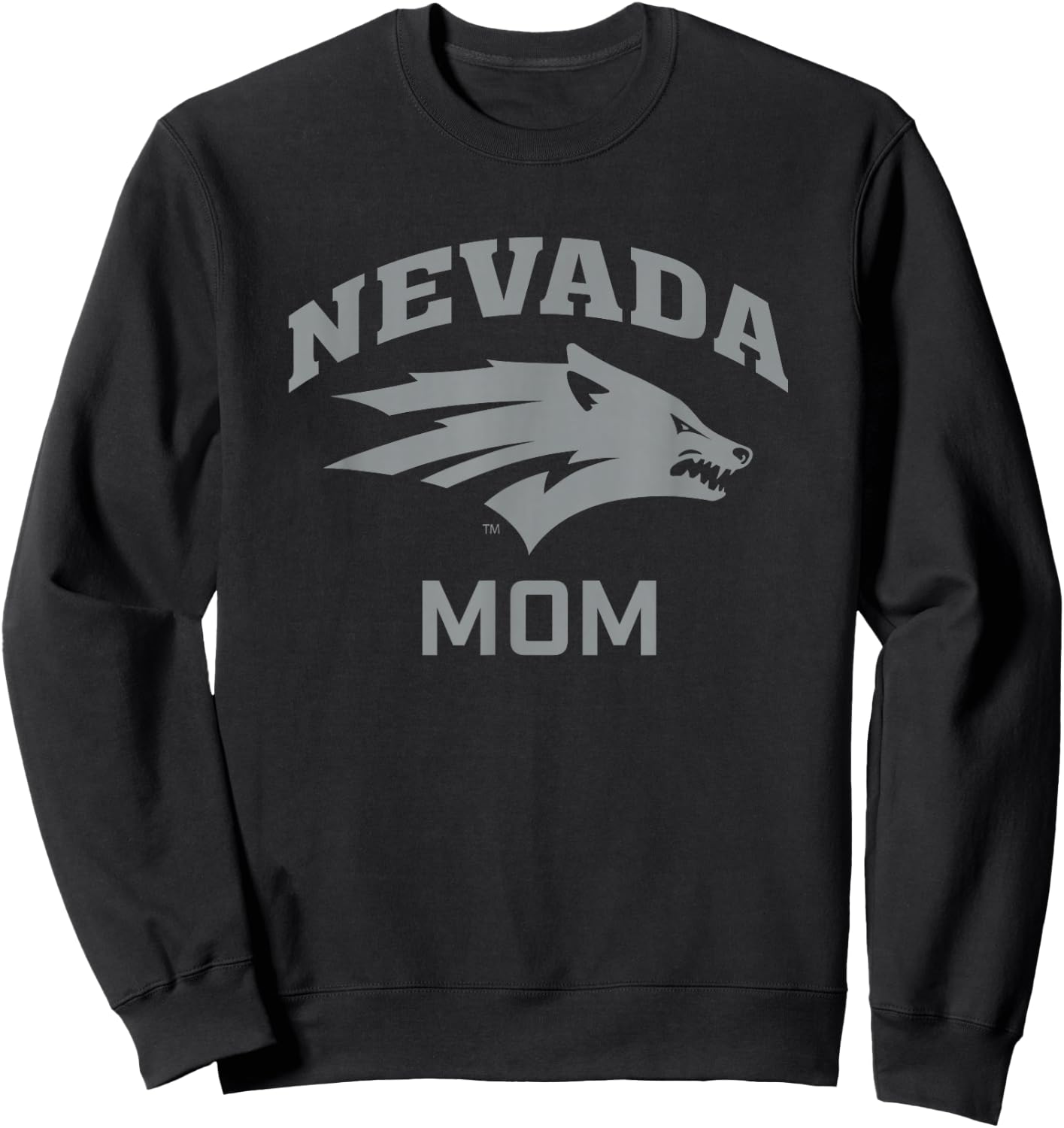 University of Nevada Reno Wolf Pack Arched Mom Sweatshirt - Sweatshirt | Black