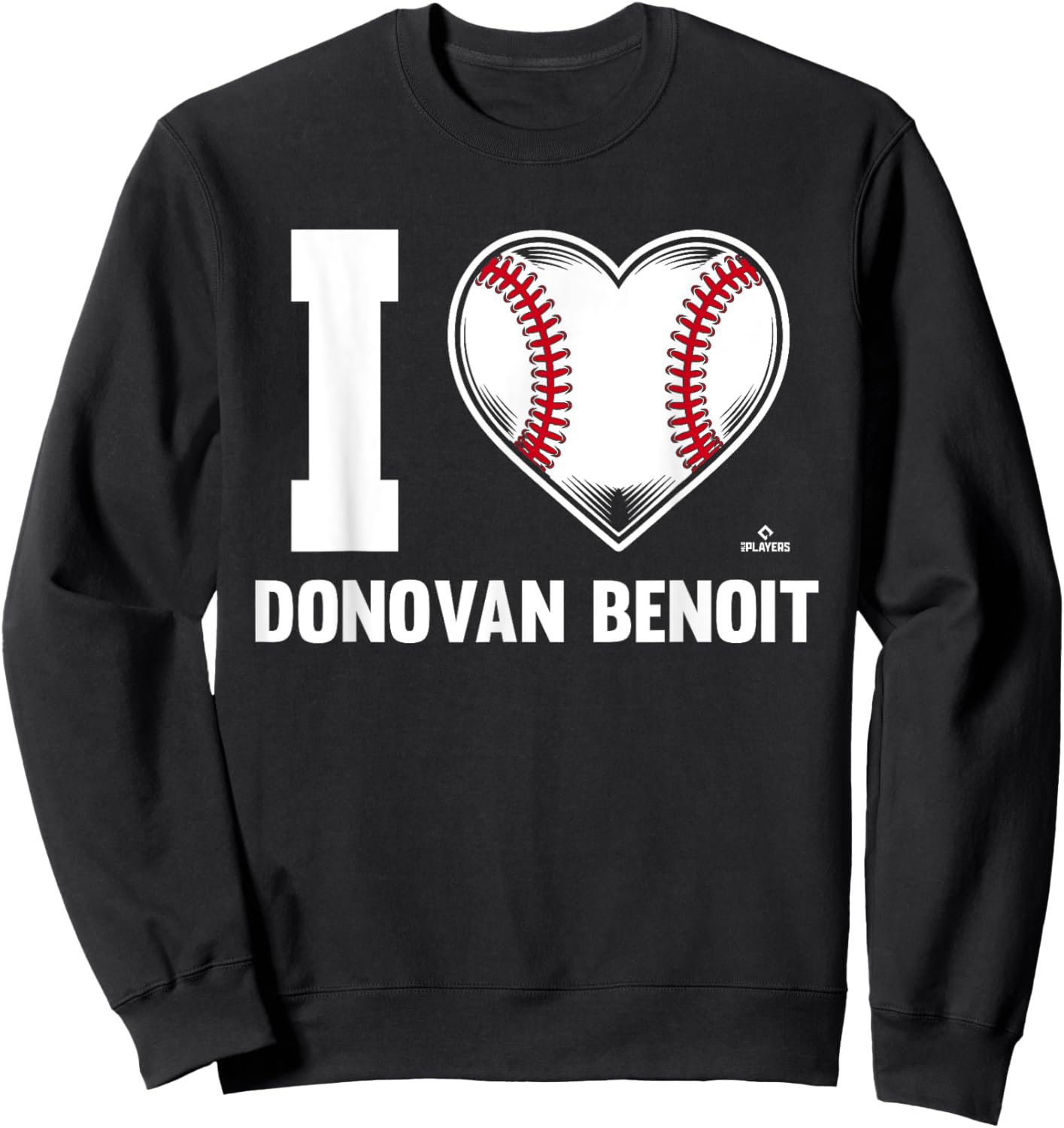 I Heart Donovan Benoit Prospect Baseball Fan Gear Sweatshirt - Sweatshirt | Black