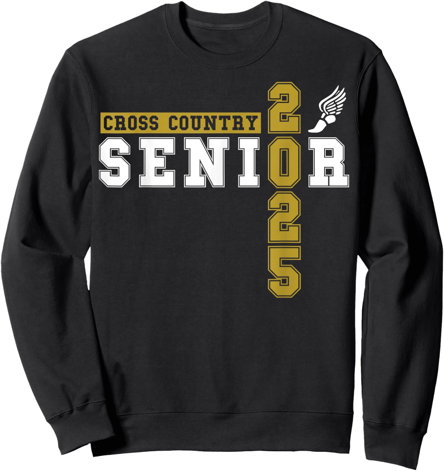 Cross Country Senior Night Senior 2025 Graduation Party 18 Sweatshirt - Sweatshirt | Black
