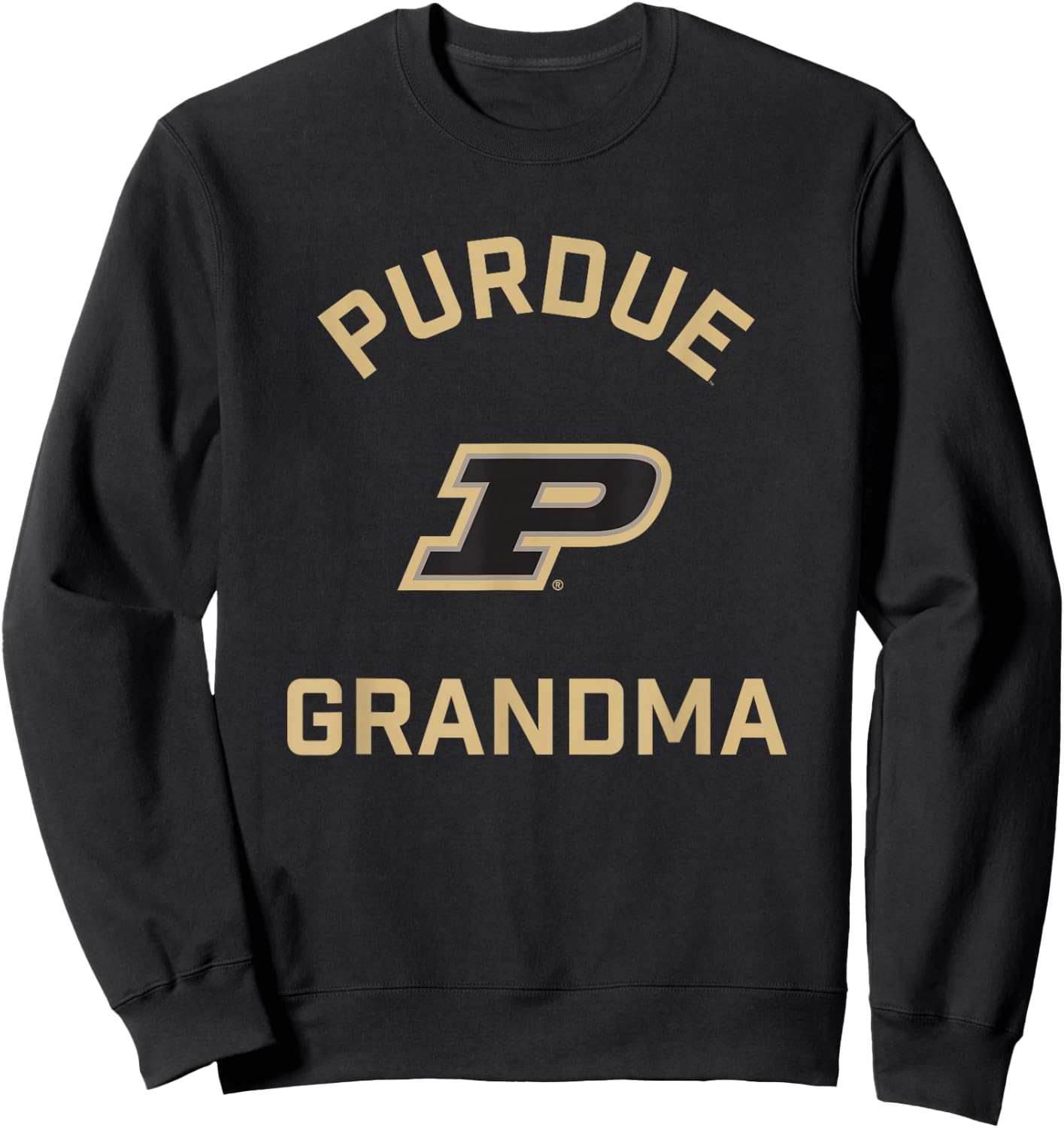 Purdue University Boilermakers Arched Grandma Sweatshirt - Sweatshirt | Black