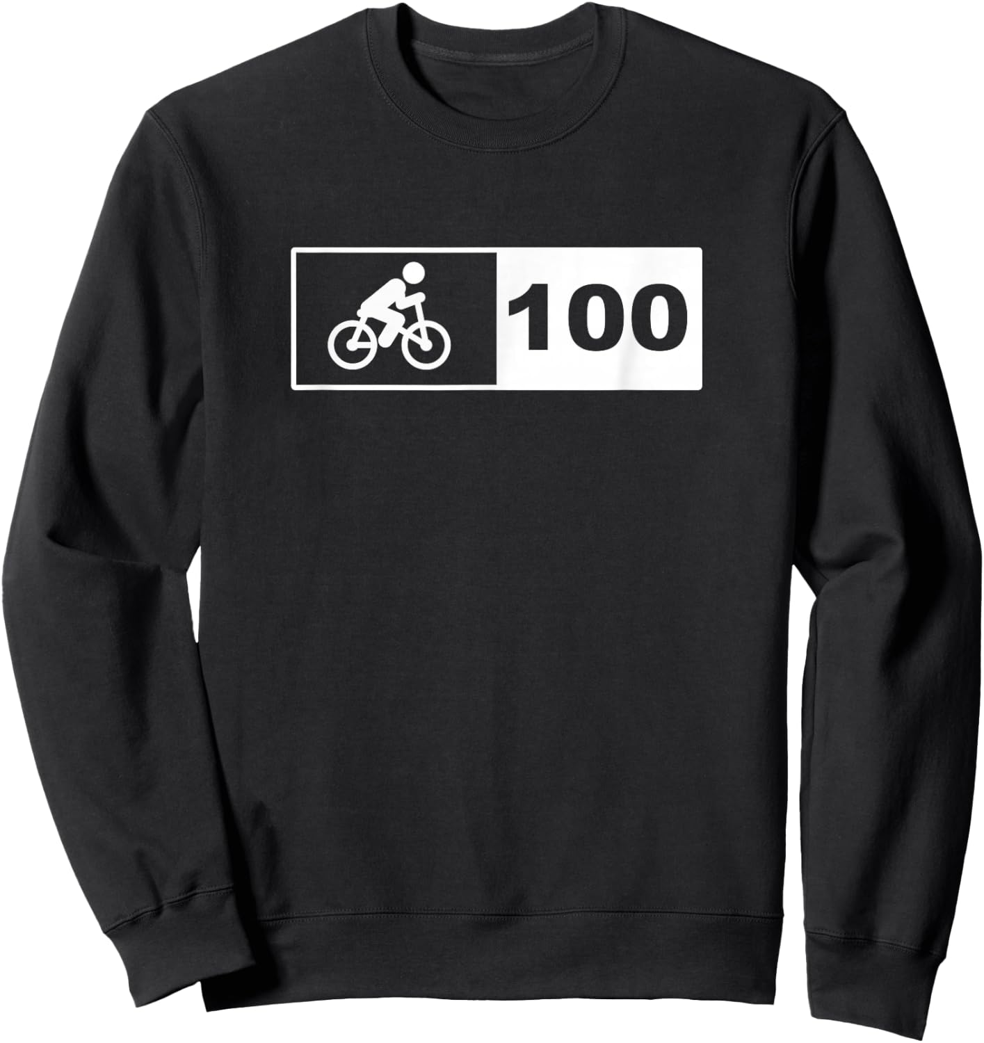 Cycling 100 miles Sweatshirt - Sweatshirt | Black