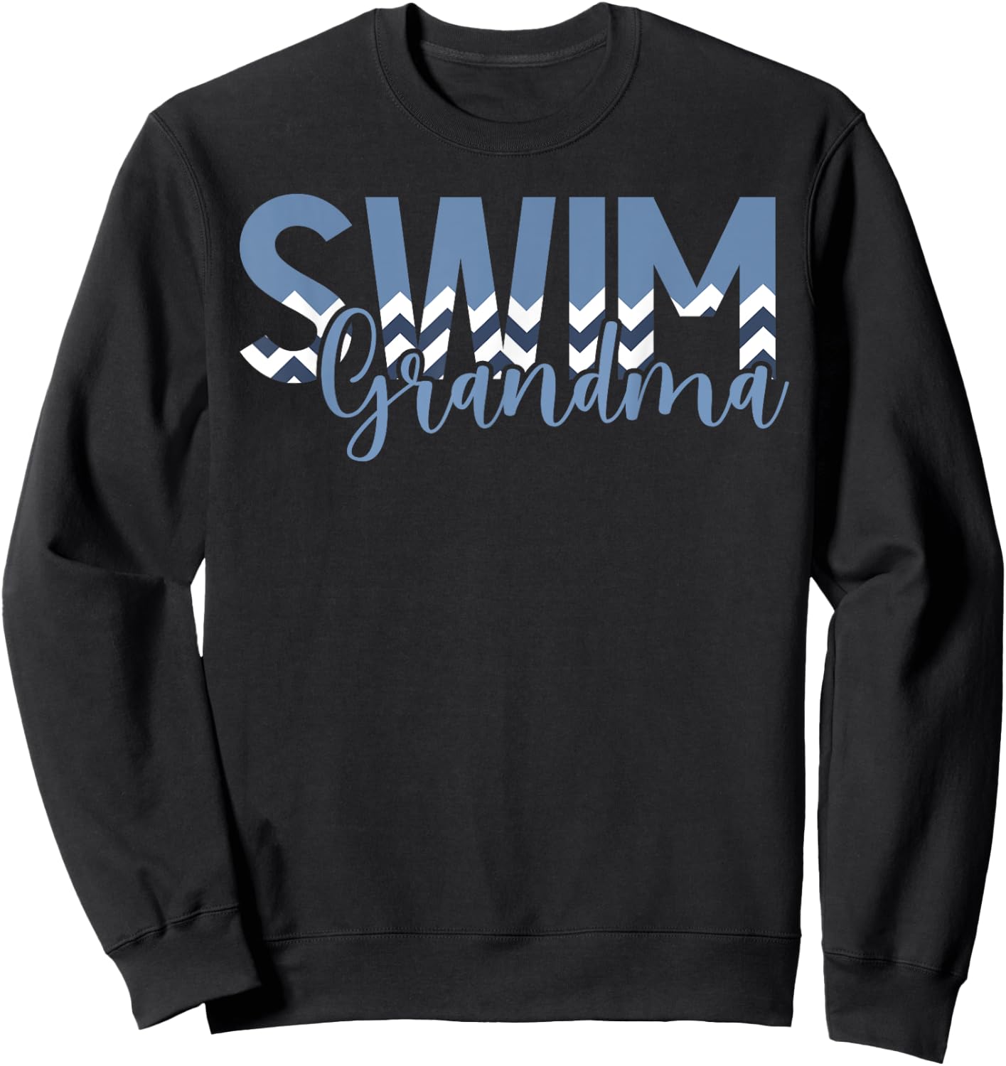 Swim Grandma Of A Swimmer Grandma Swimming Grandma Sweatshirt - Sweatshirt | Black