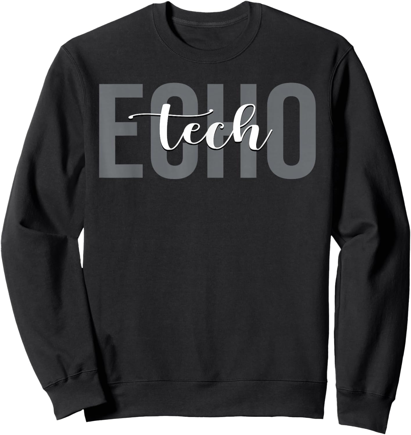 Echo Tech Echocardiography Technician Sweatshirt - Sweatshirt | Black