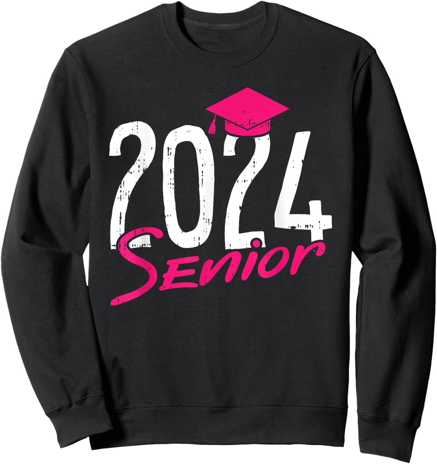 2024 Senior Graduation High School College Graduate Grad Sweatshirt - Sweatshirt | Black
