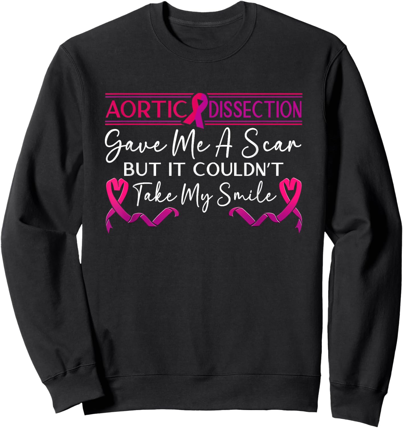 Aortic Dissection Survivor Sweatshirt - Sweatshirt | Black