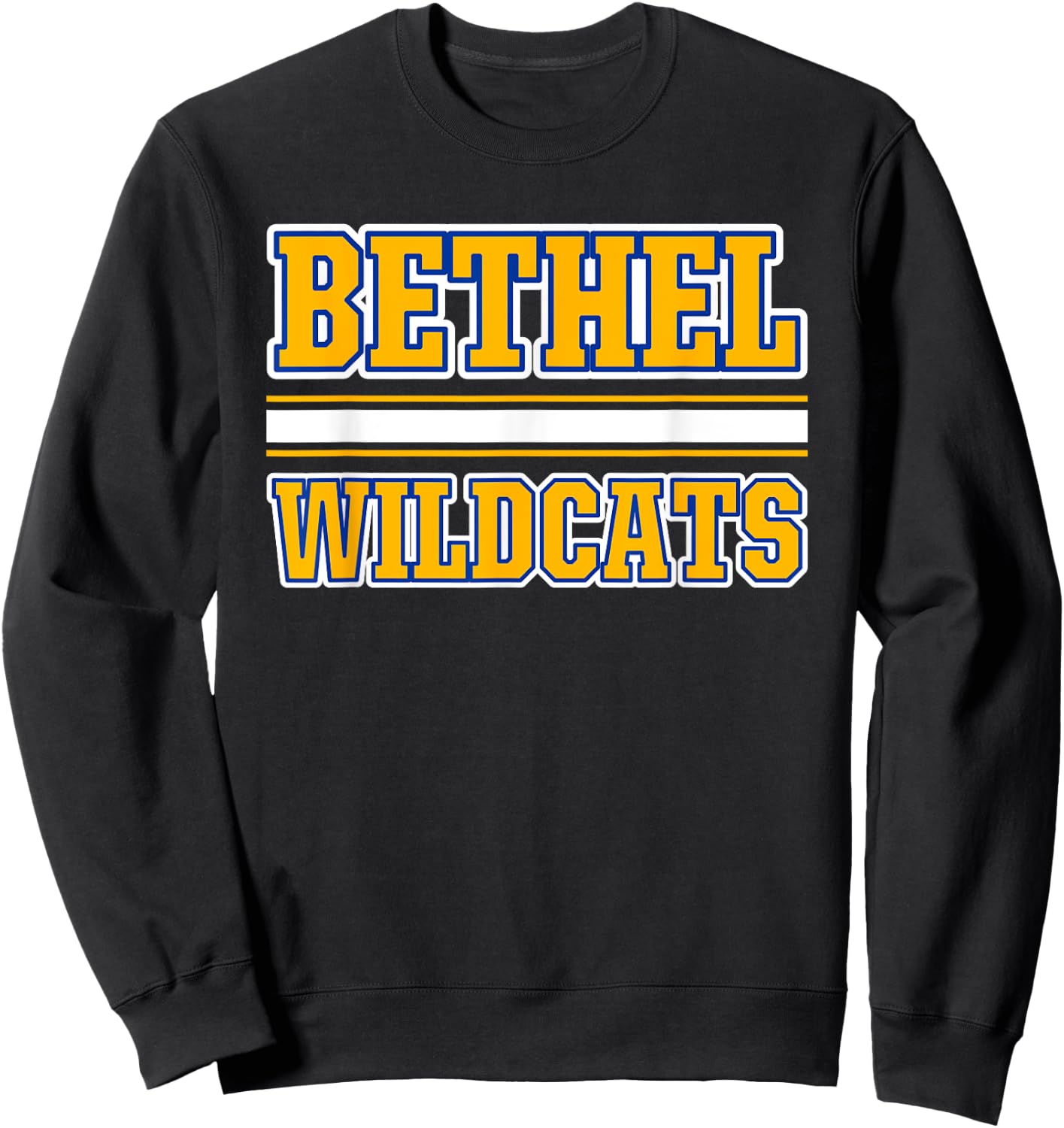 Bethel Wildcats Horizontal Stripes Sweatshirt - Sweatshirt | Black
