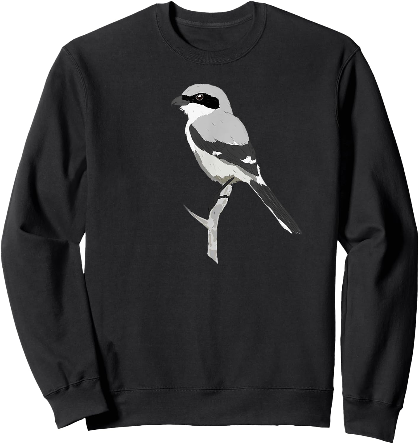 Distracted By Birds Shrike; Bird Lovers Birder Gift Sweatshirt - Sweatshirt | Black