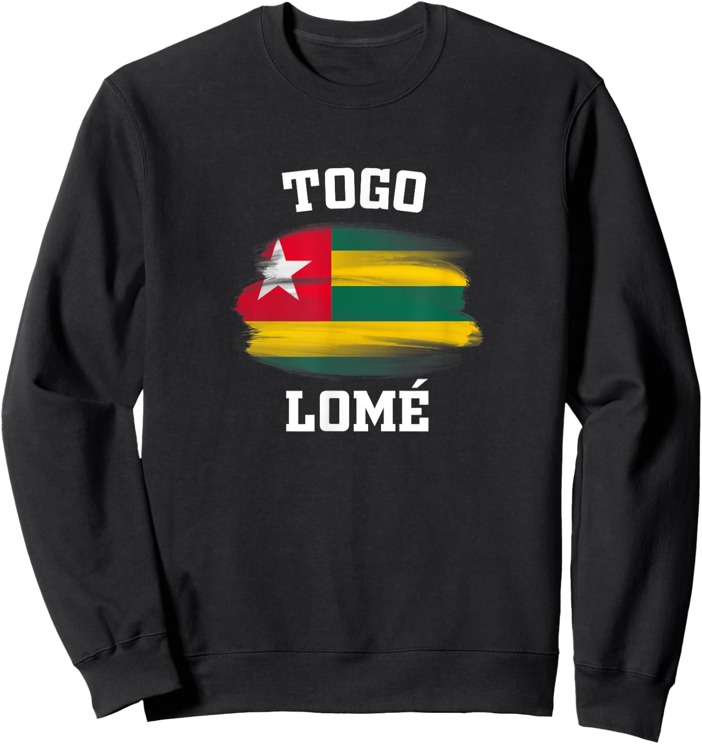 Togo Flag Lome Africa Souvenirs Aftrican Gifts Athletes Sweatshirt - Sweatshirt | Black