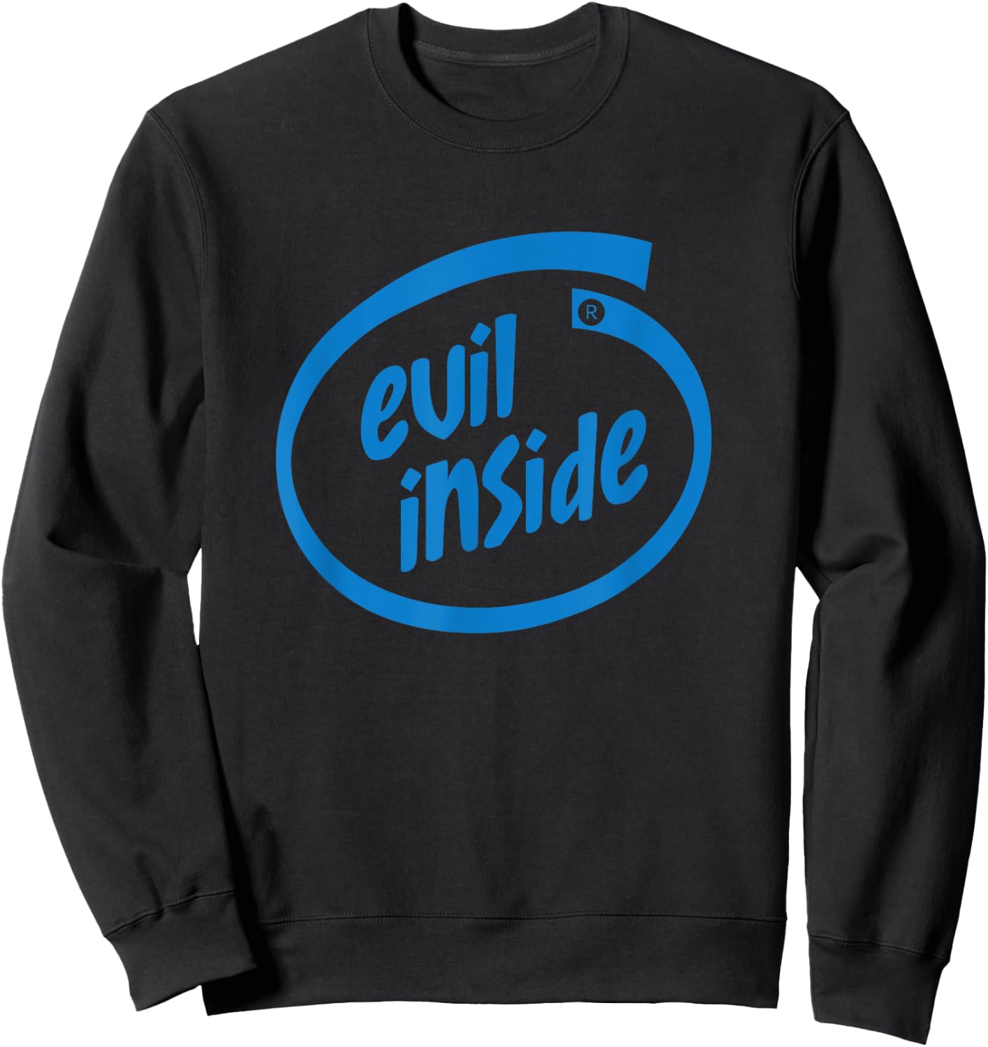 Evil Inside - Demonic Occult Themed Funny Tech Sweatshirt - Sweatshirt | Black
