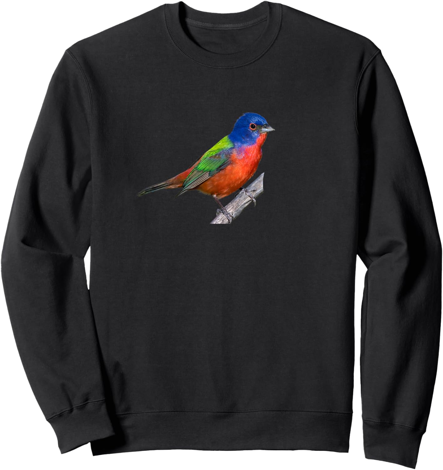 Painted Bunting Shirt Bird Watcher Cardinal Canary Finch Sweatshirt - Sweatshirt | Black