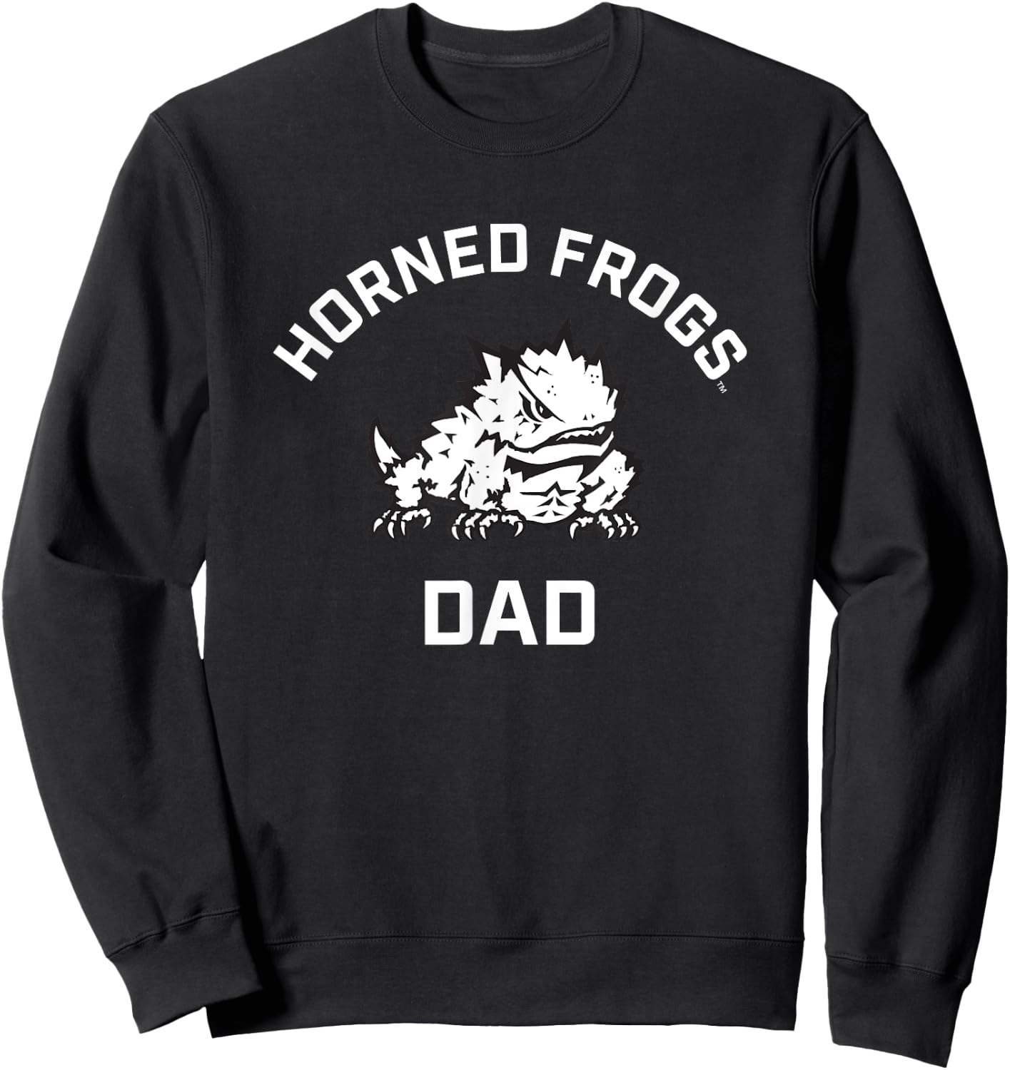TCU Horned Frogs Arched Dad Sweatshirt - Sweatshirt | Black