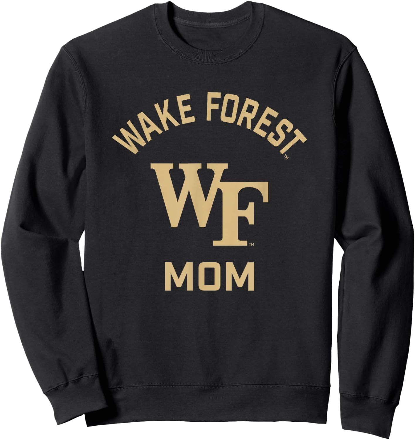 Wake Forest Demon Deacons Arched Mom Sweatshirt - Sweatshirt | Black