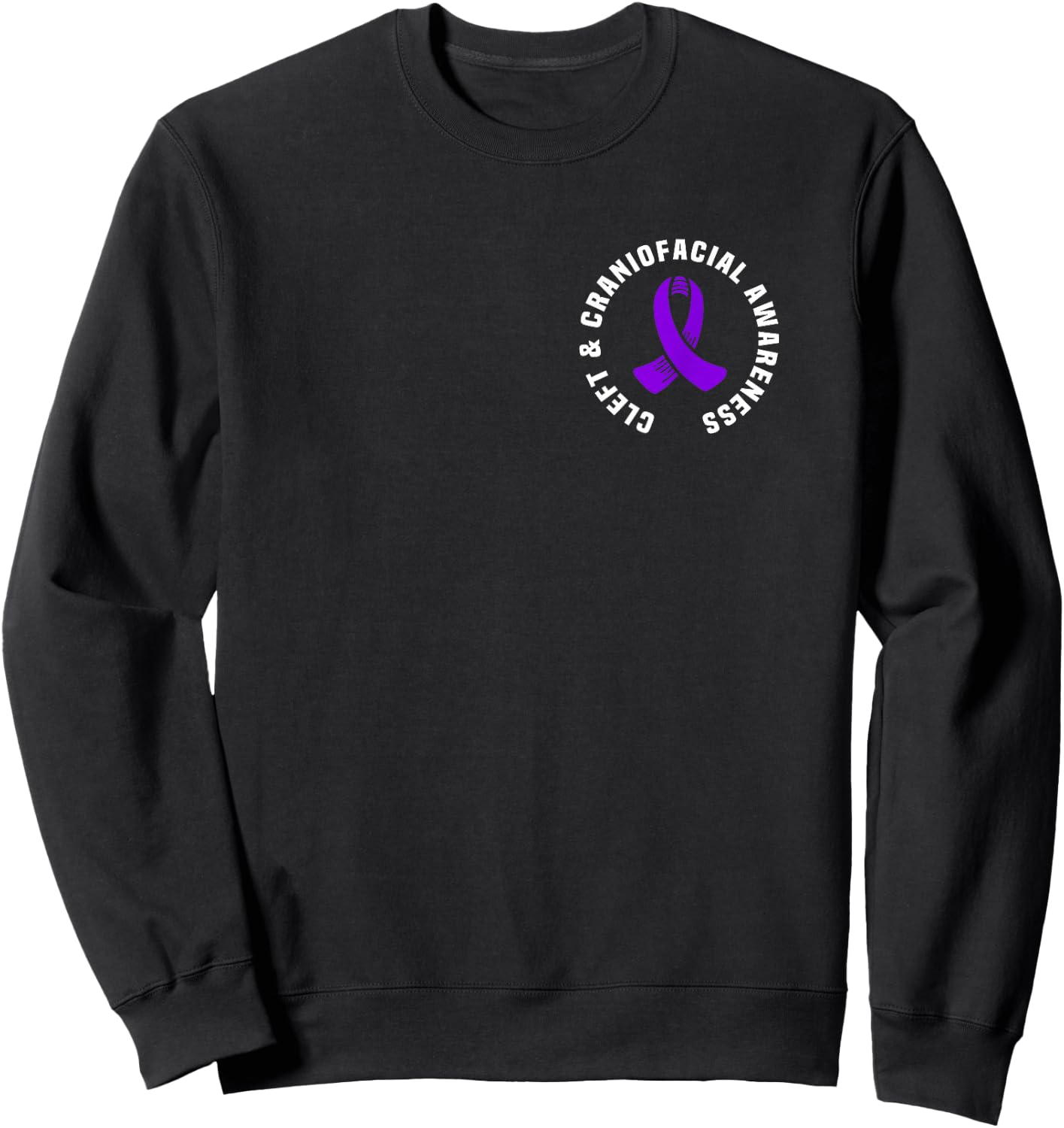 Cleft and Craniofacial Awareness Pocket Apparel Sweatshirt - Sweatshirt | Black