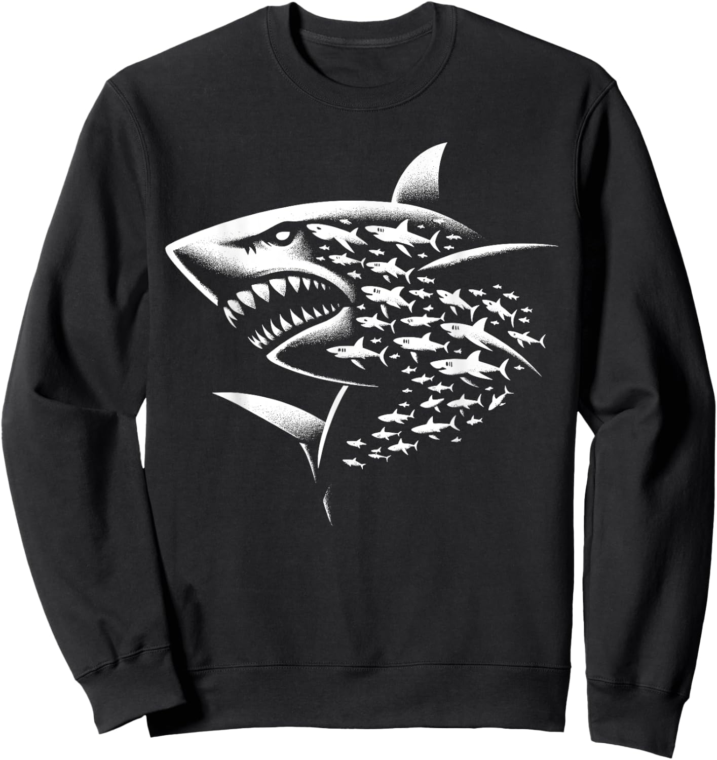 Sharks Lover Marine Biology Science Shark Sweatshirt - Sweatshirt | Black