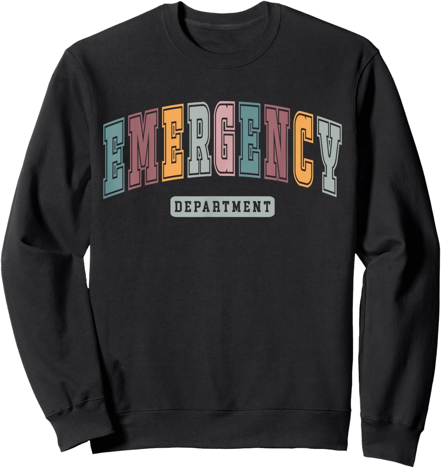 Vintage Emergency Department Room ER Nursing Graduation Sweatshirt - Sweatshirt | Black