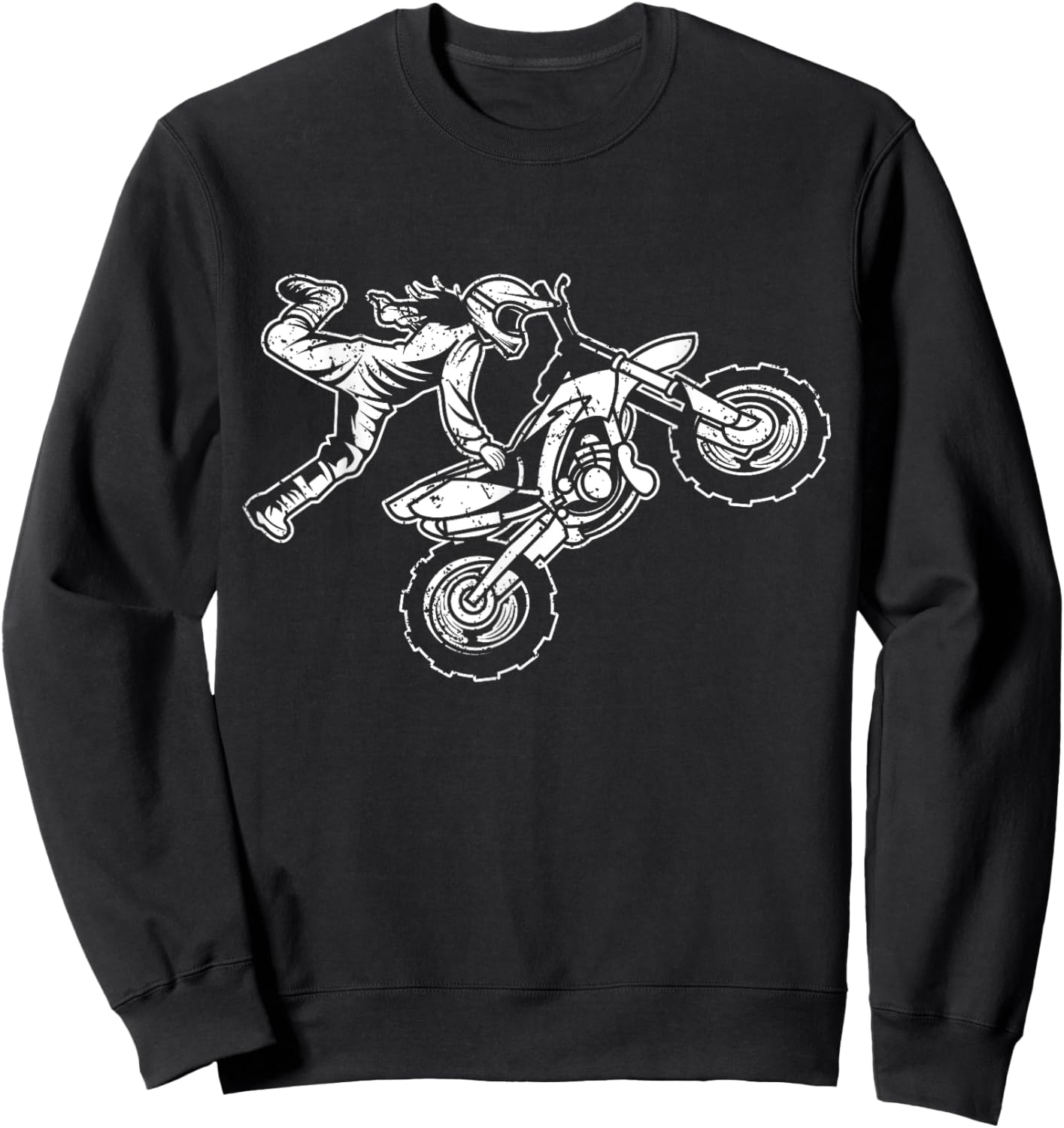 Motocross Girl: Dirt Bike Passion, MX Racer Woman Daughter Sweatshirt - Sweatshirt | Black