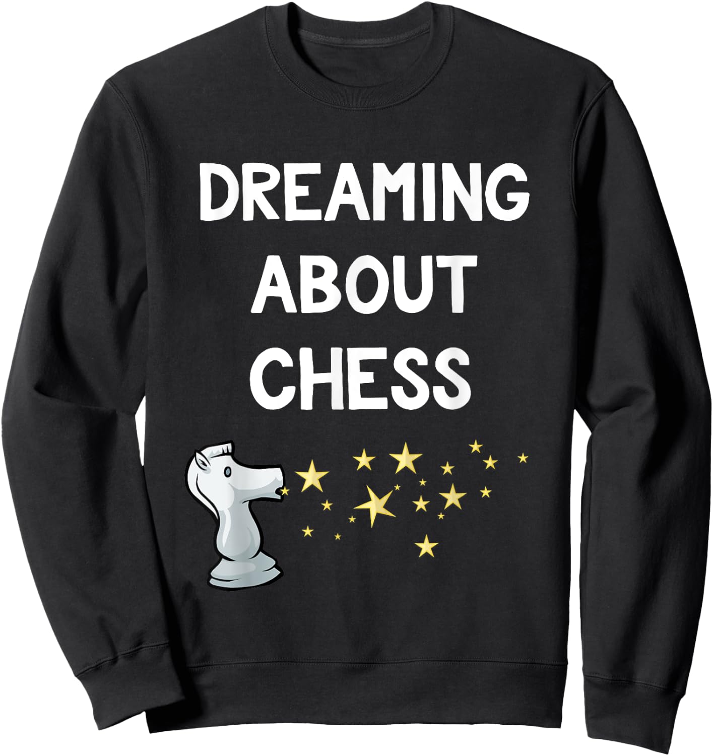 Funny Chess Pajamas Shirt Chess Lover Sleeping PJs Gift Sweatshirt - Sweatshirt | Black
